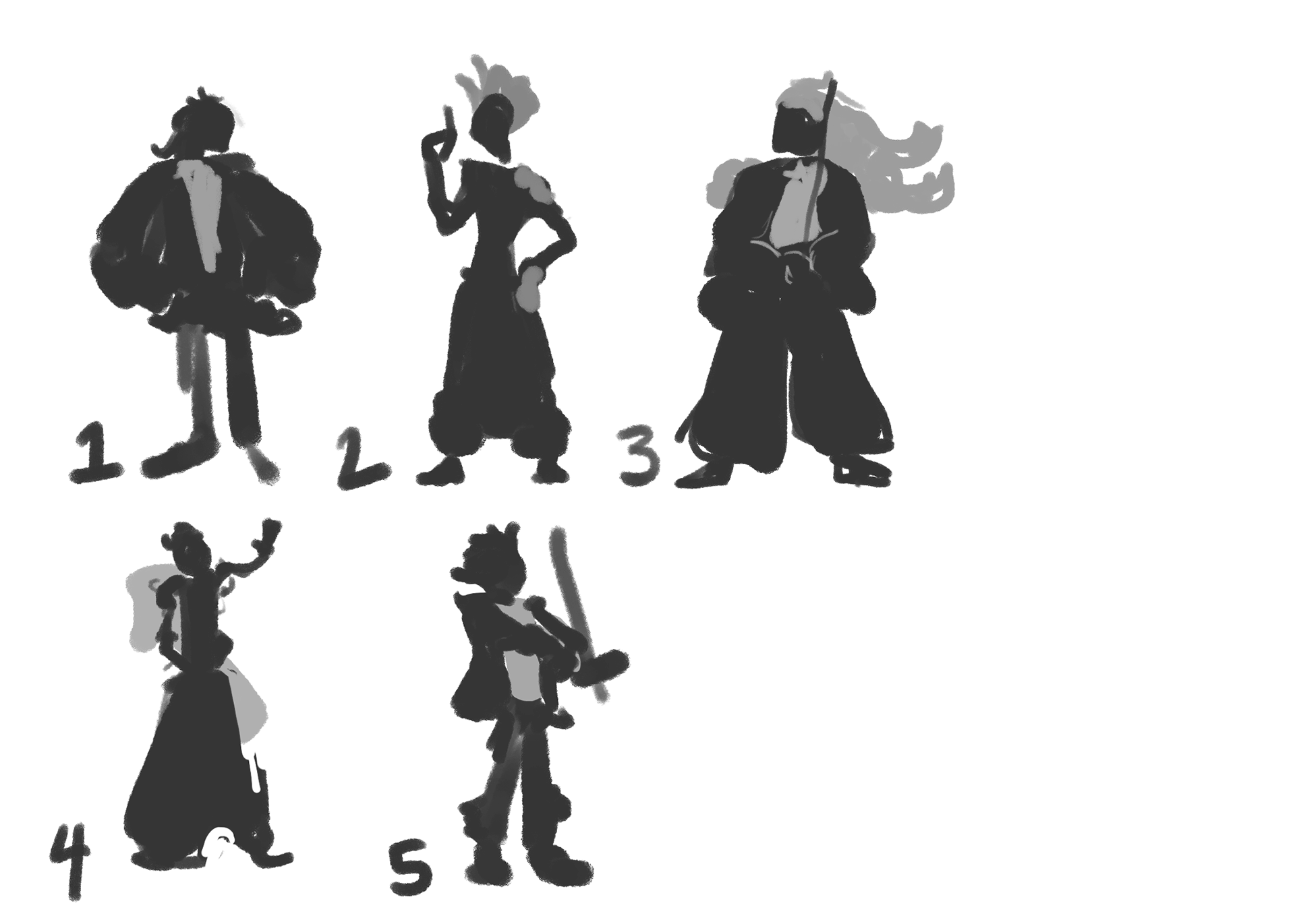 Jim Silhouette, Clip studio Paint, 2023