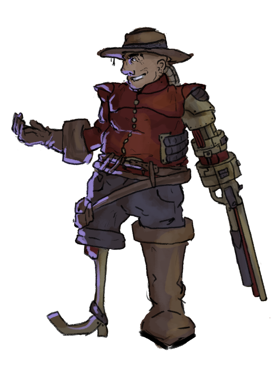 Final of Long John Silver, Clip studio Paint, 2023