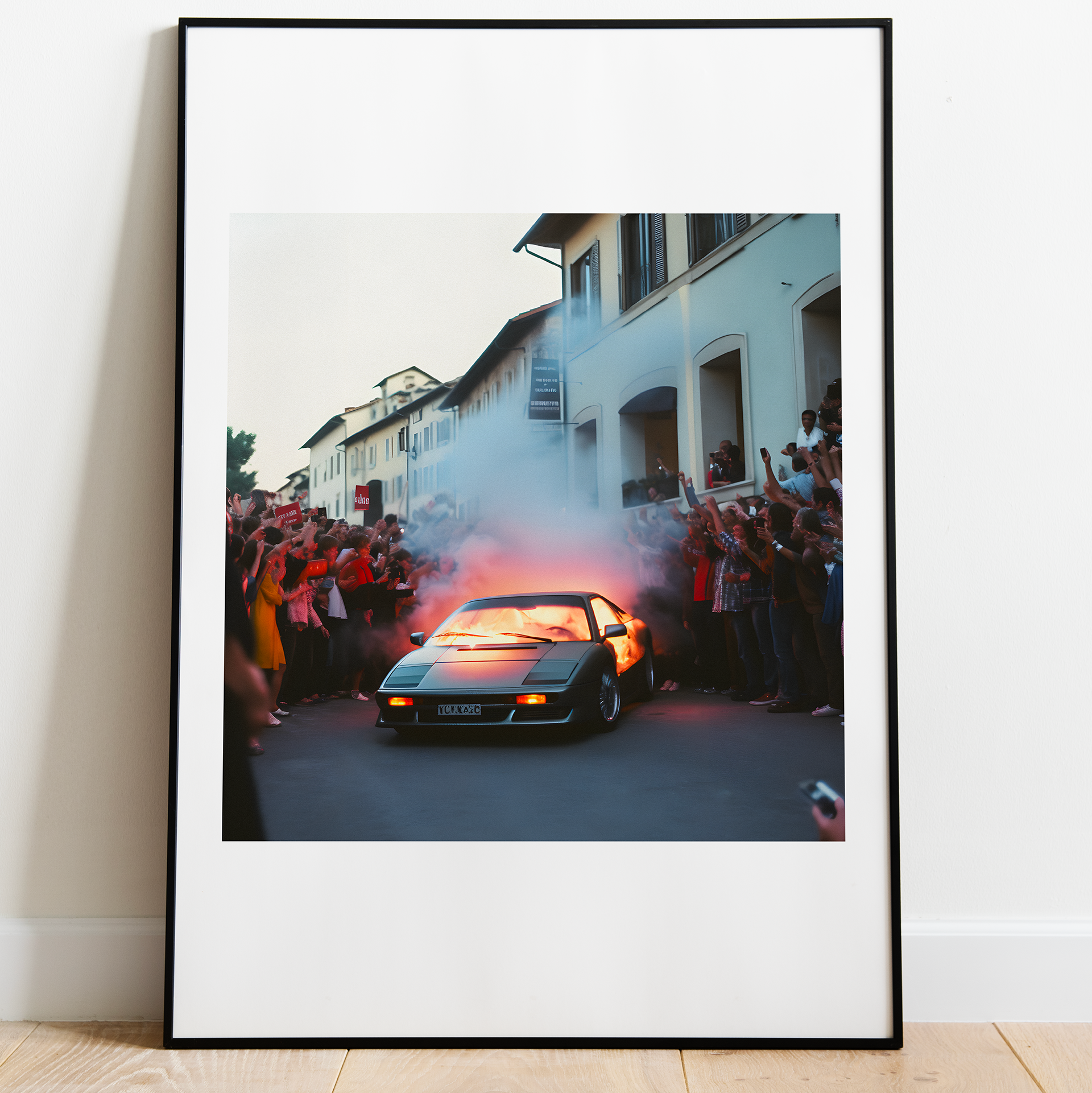 "BURNING CARS" IN NAPLES