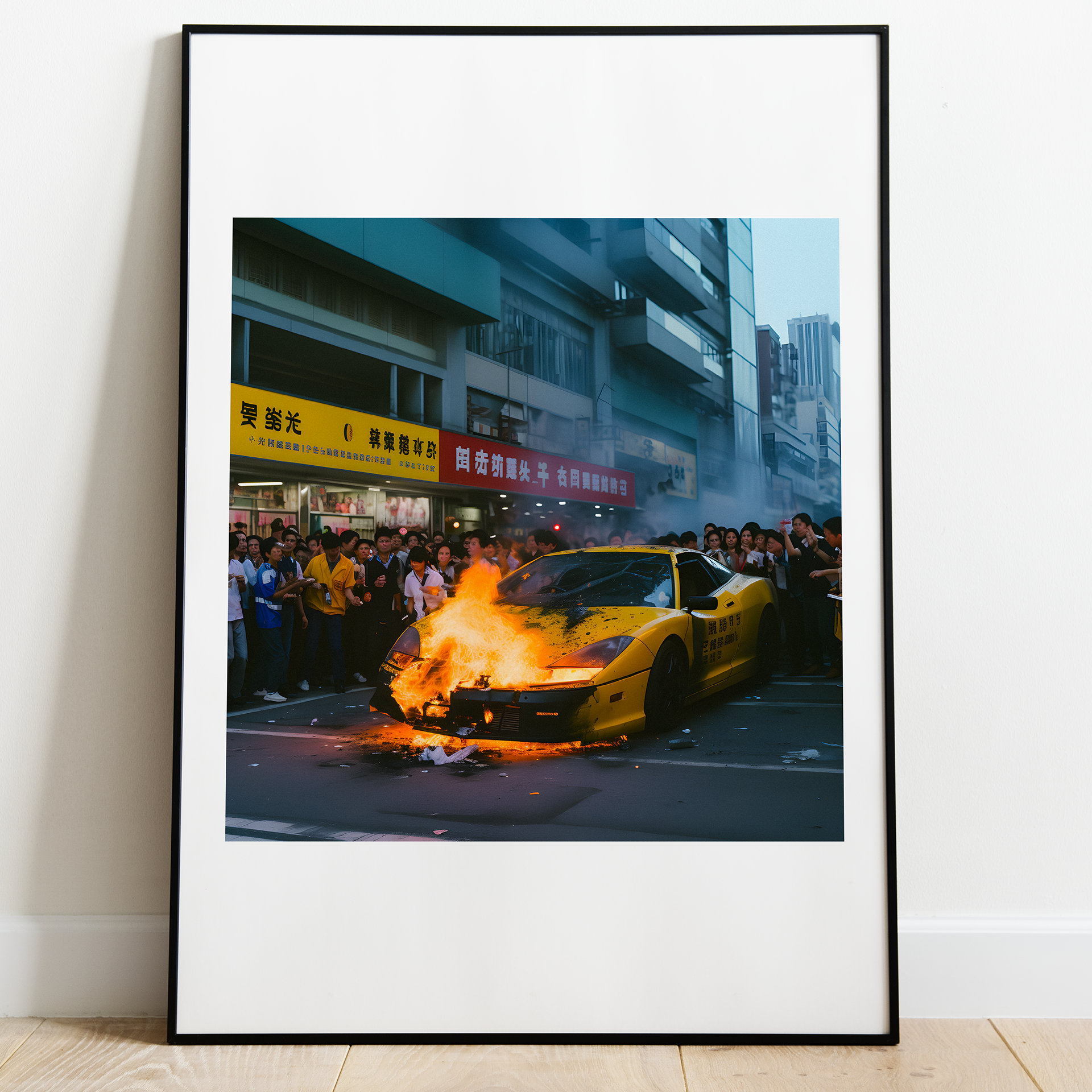 "BURNING CARS" IN SHANGHAI
