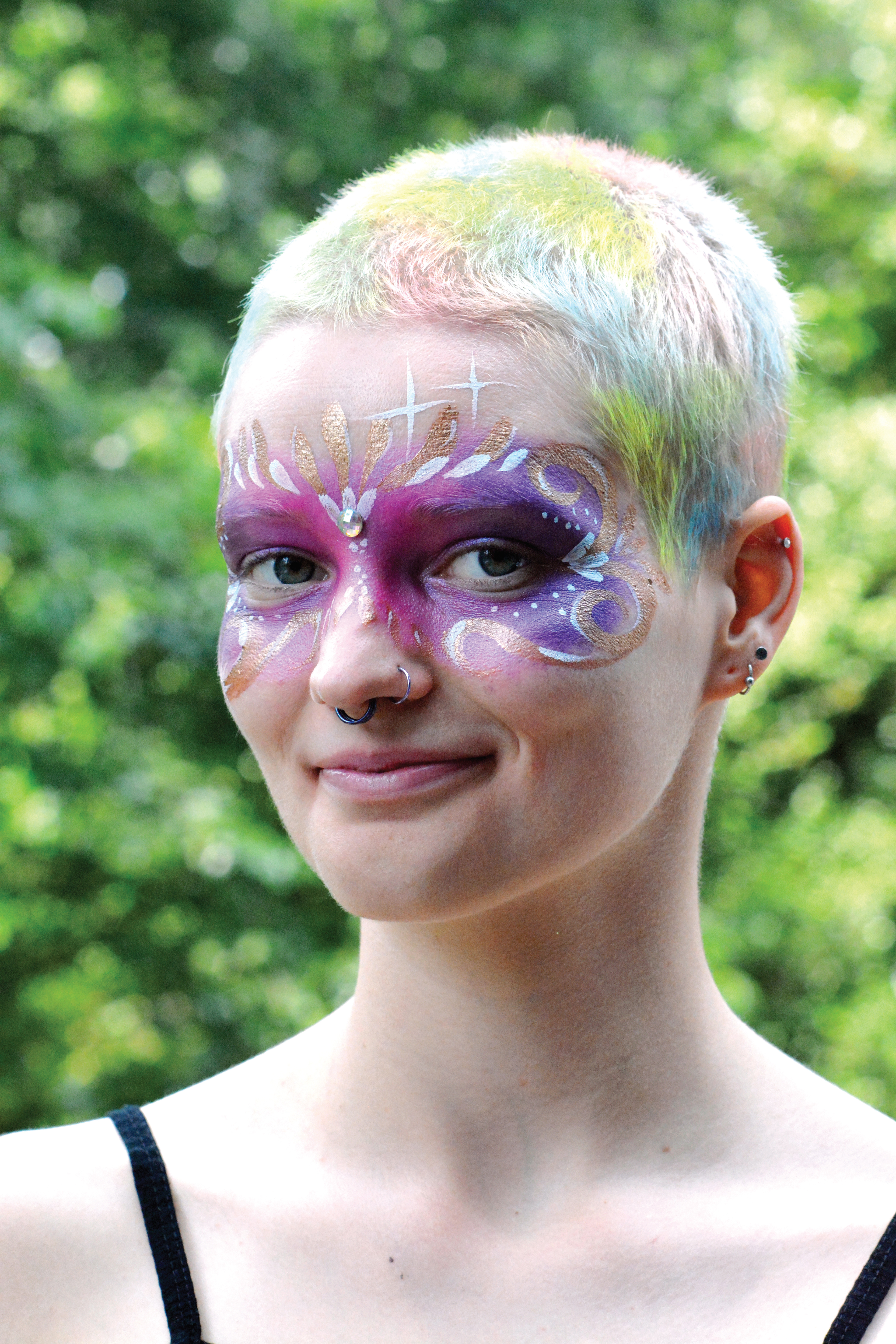 Mardi Gras Mask - Model: Orion Krause