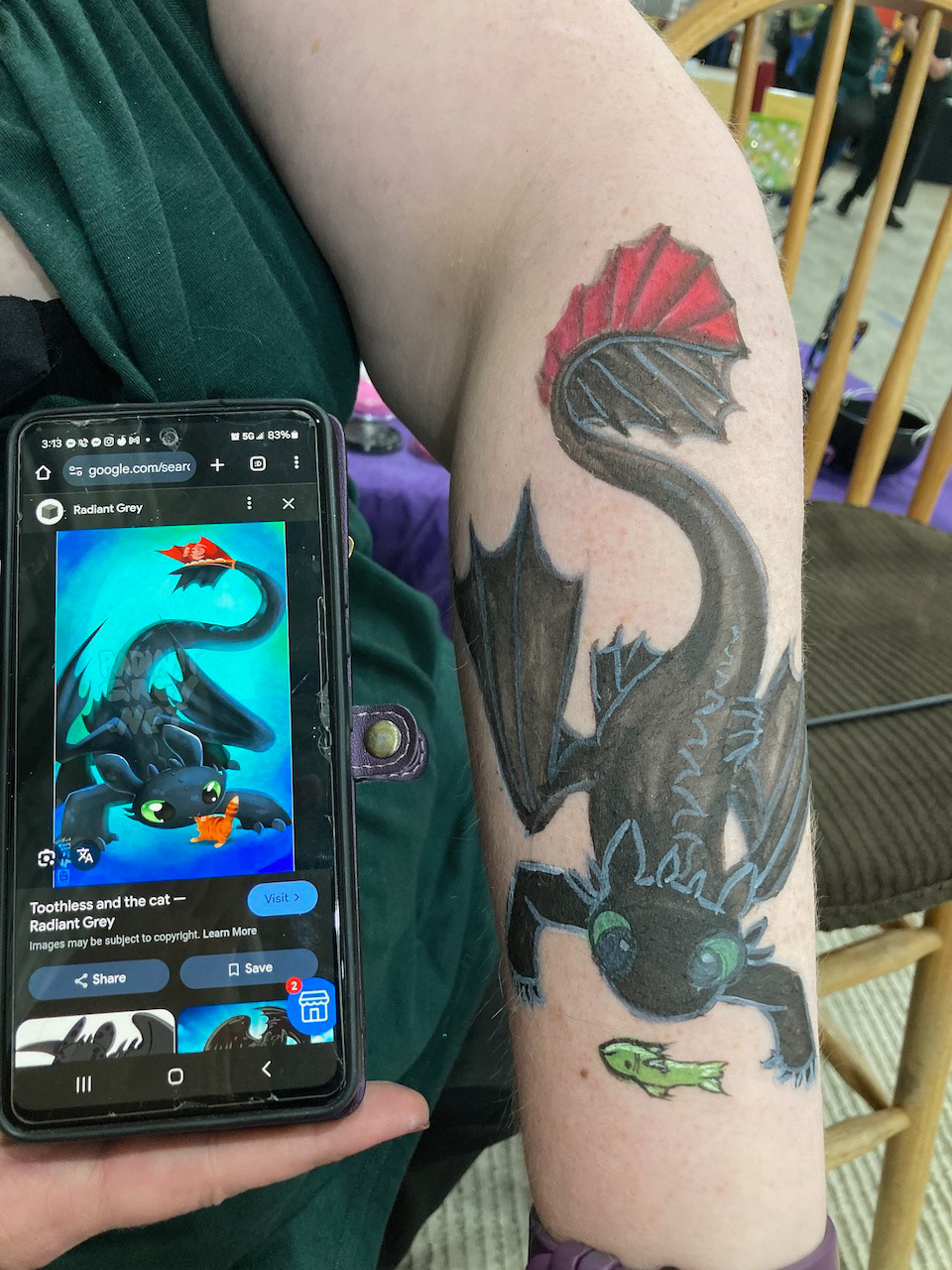 Toothless! Paint