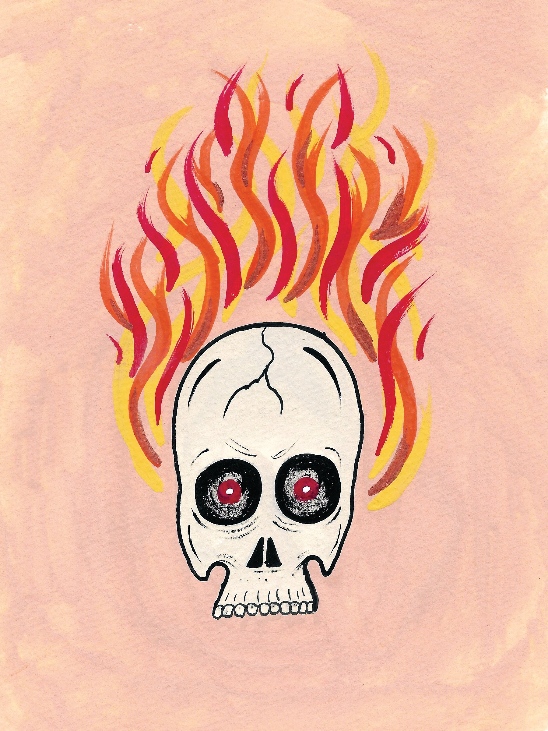 Flaming Skull