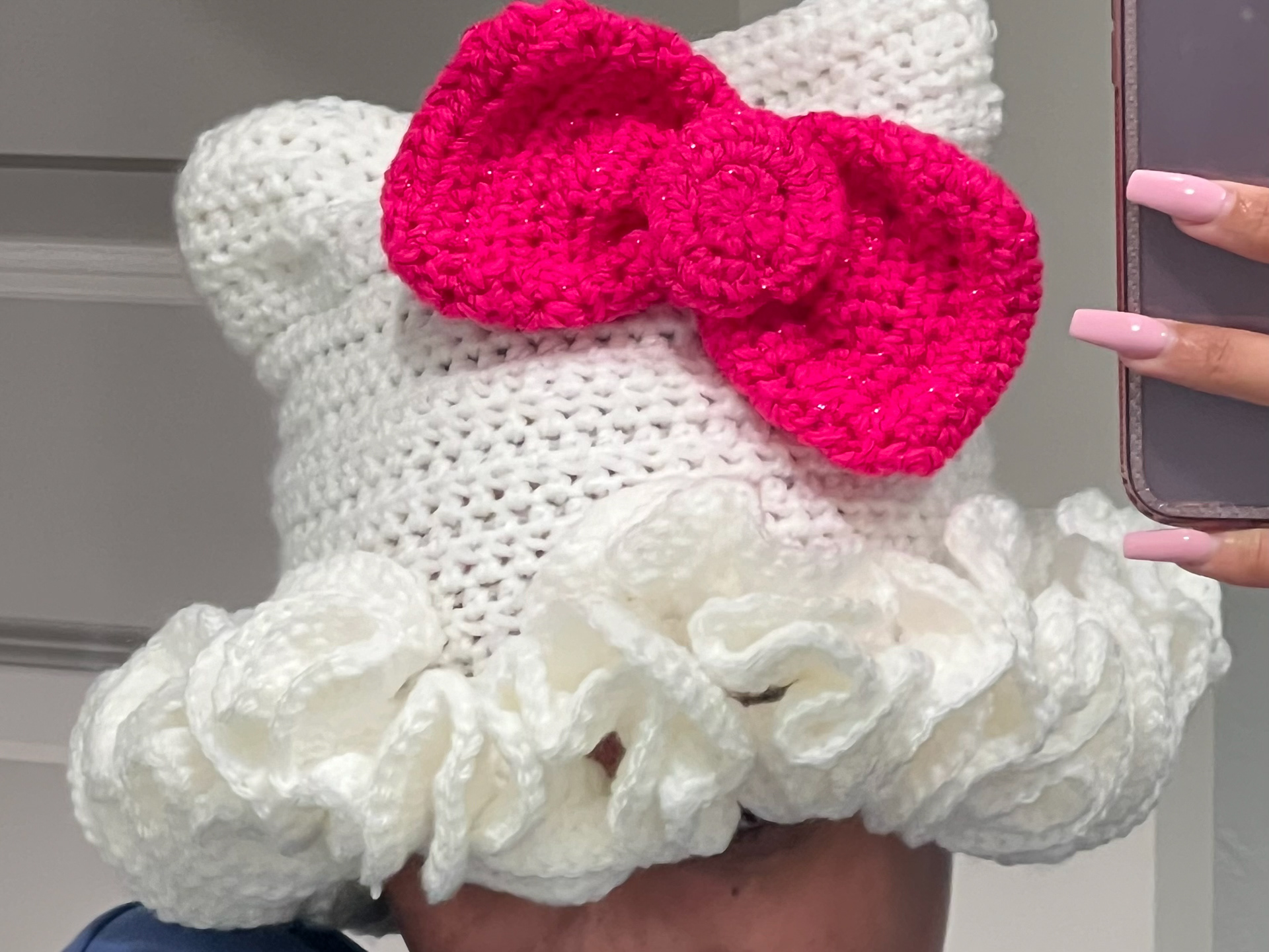 Hello Kitty Ruffle Beanie