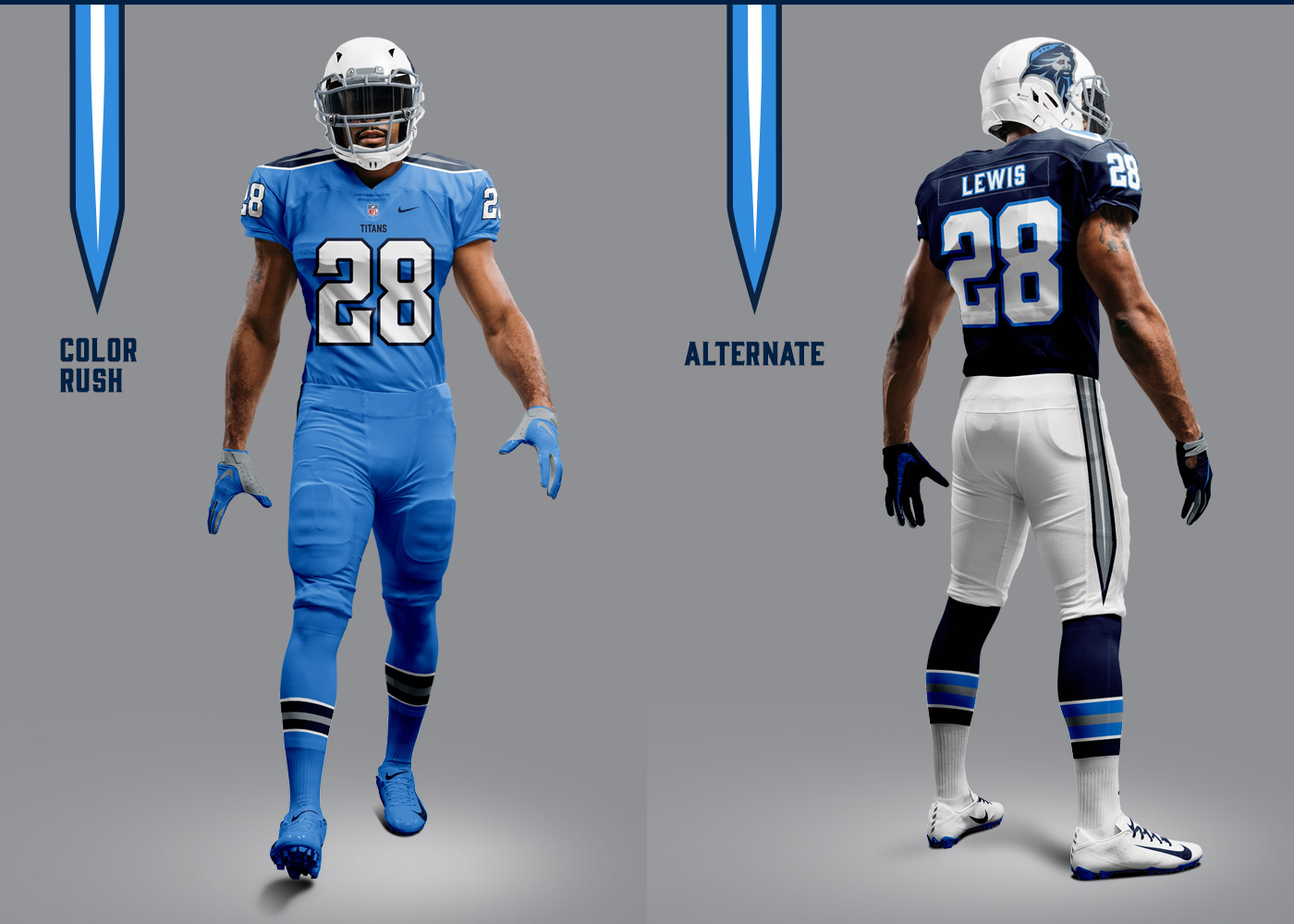 Tennessee Titans Color Rush Uniforms on Behance