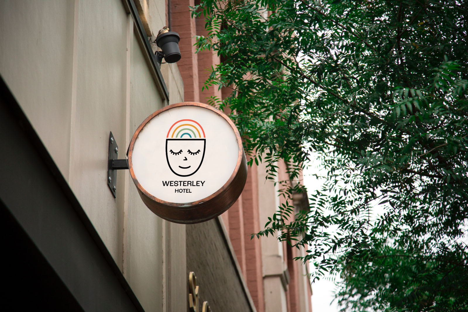 Outside signage mockup