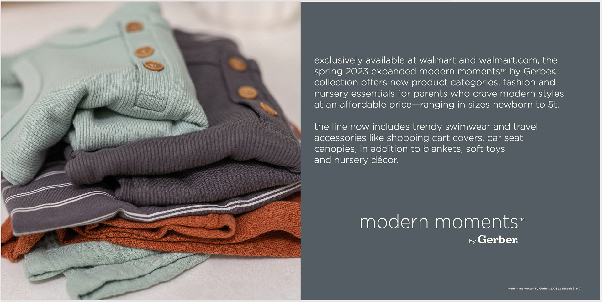 2023 Modern Moments by Gerber Lookbook - Product Photography