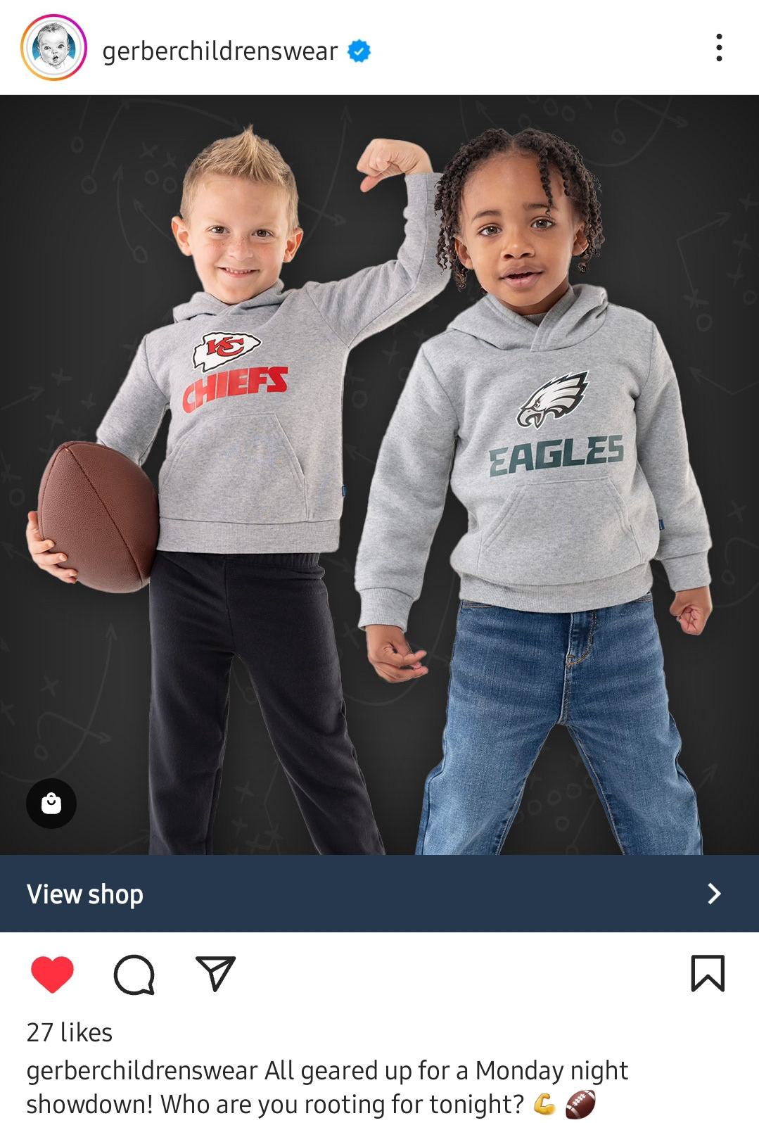 Instagram Ad: Gerber Childrenswear