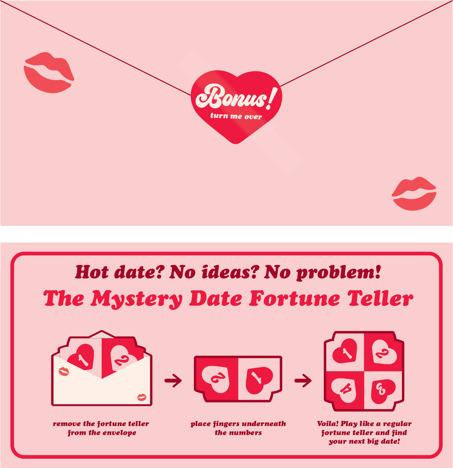 Mystery Date Fortune Teller Envelope