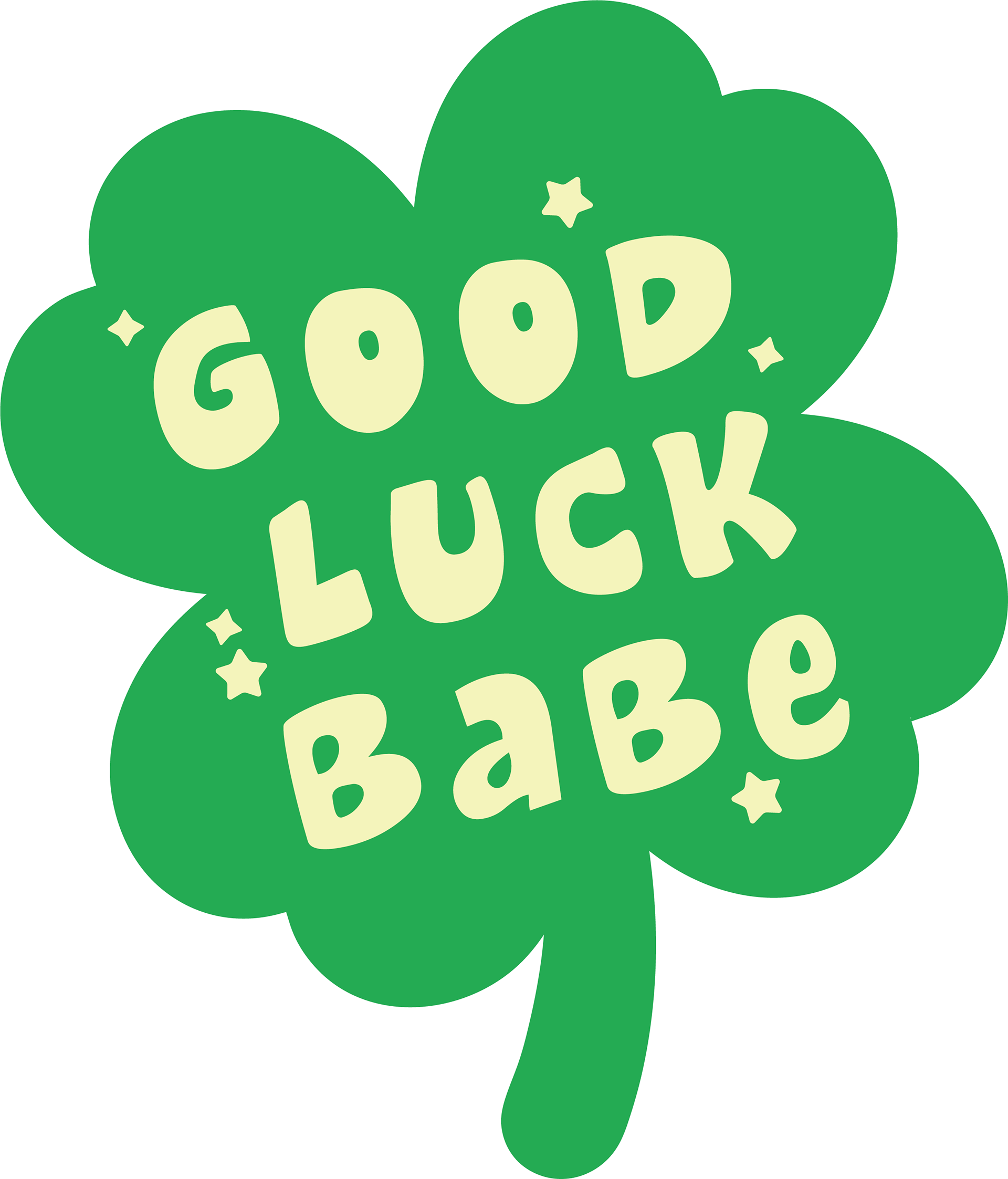 Good Luck Babe Chappell Roan Clover Sticket