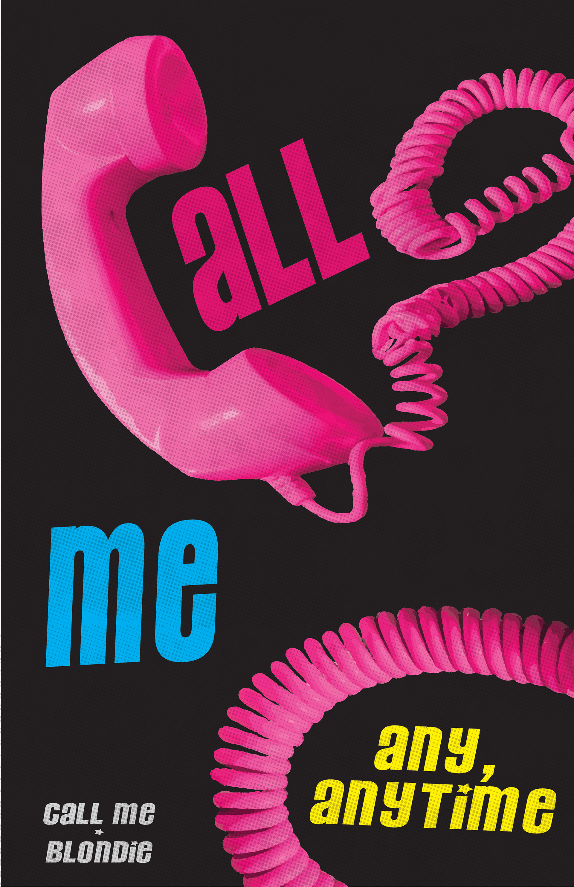 Call Me by Blondie Lyric Poster