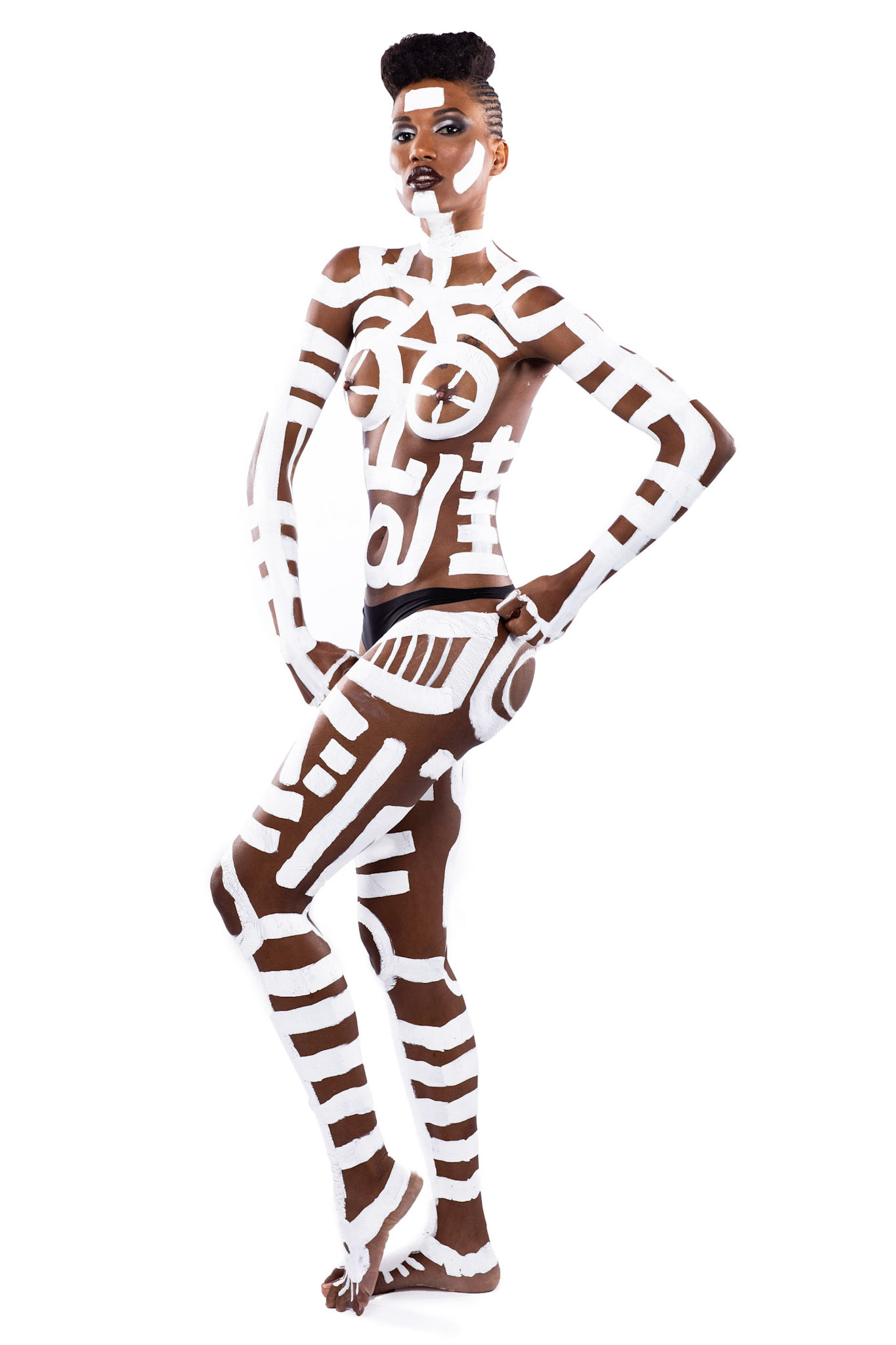 GRACE JONES inspired by Keith Haring body painting - Raul33