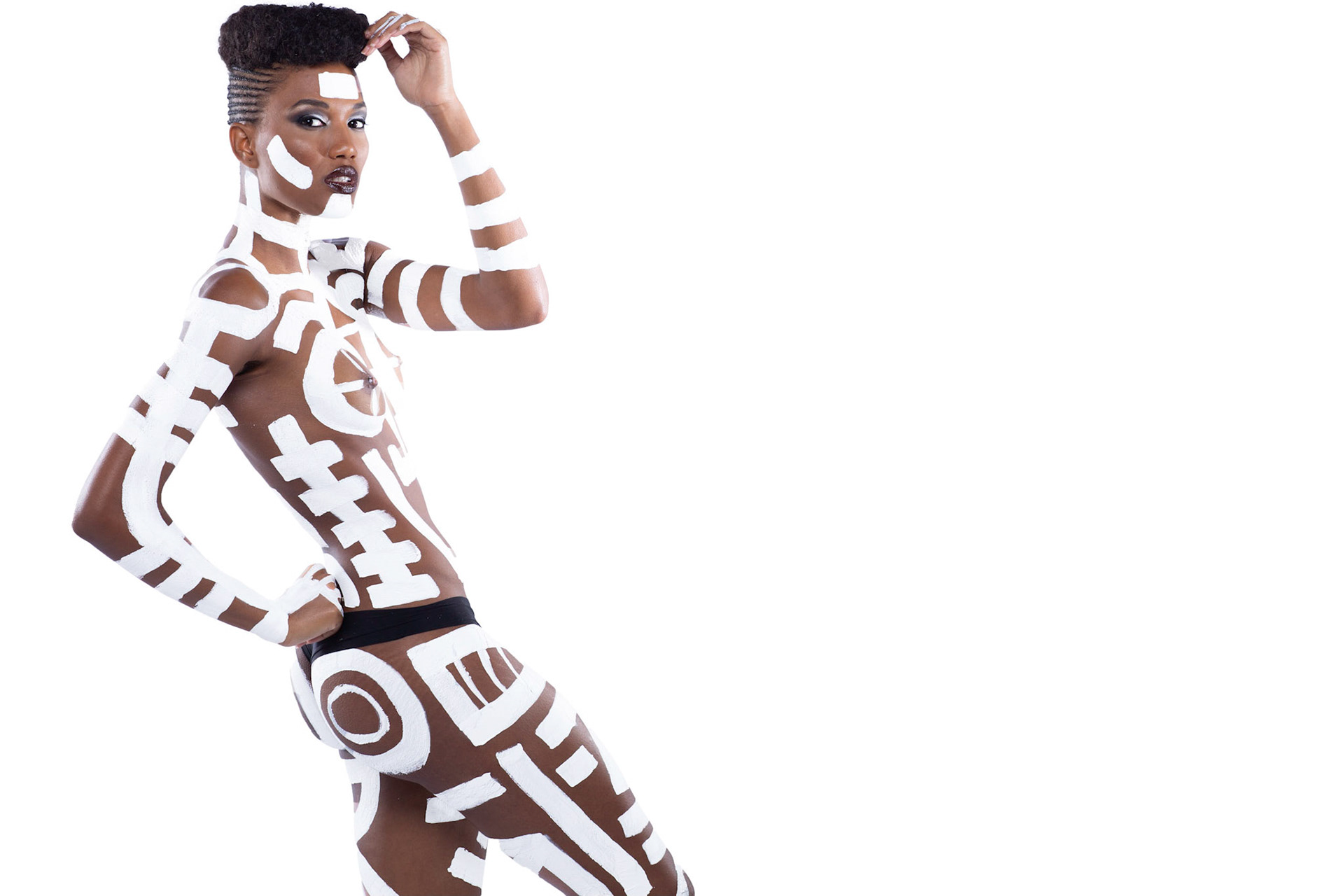 GRACE JONES inspired by Keith Haring body painting - Raul33