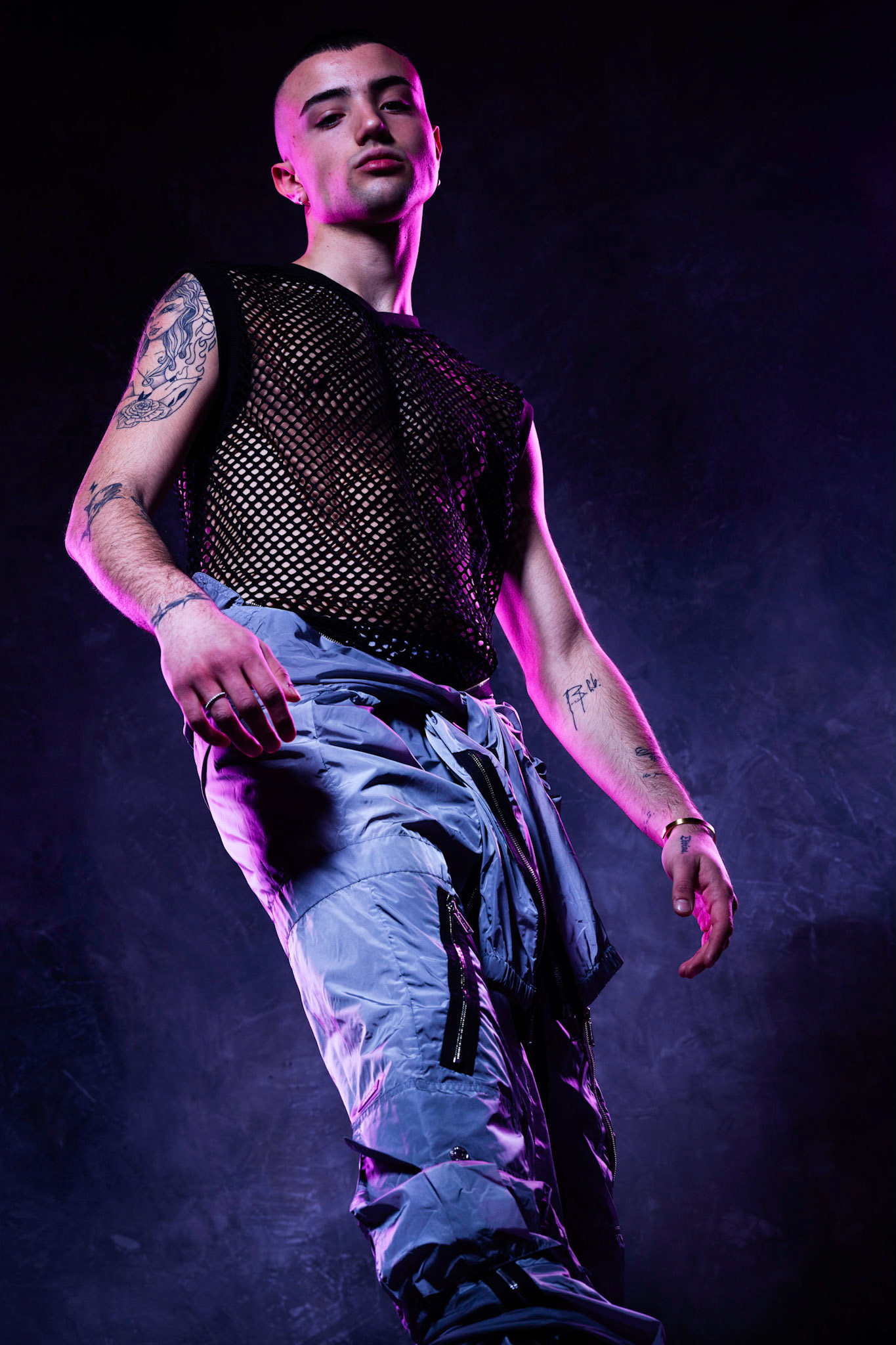 Musician Dramatic Portrait Creative Lighting
