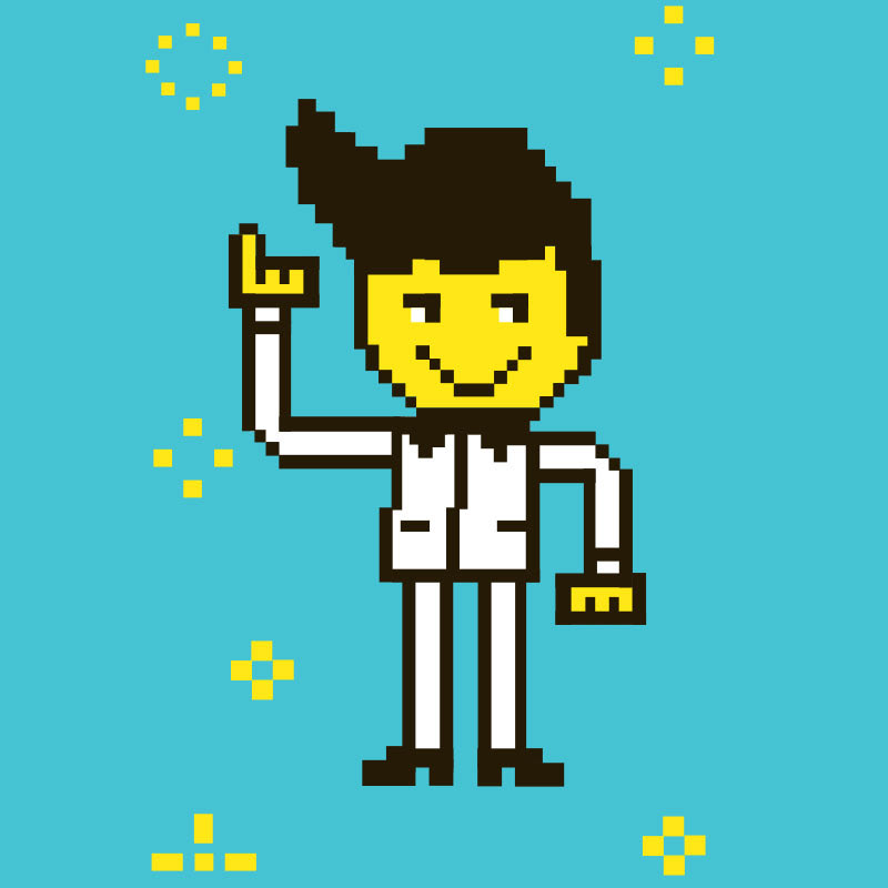 PIXEL TRAVOLTA MATE #000C   Ξ 0.5