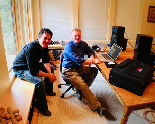 Jordon Carls at Engineer Retreat with Grammy nominee, Keith Compton