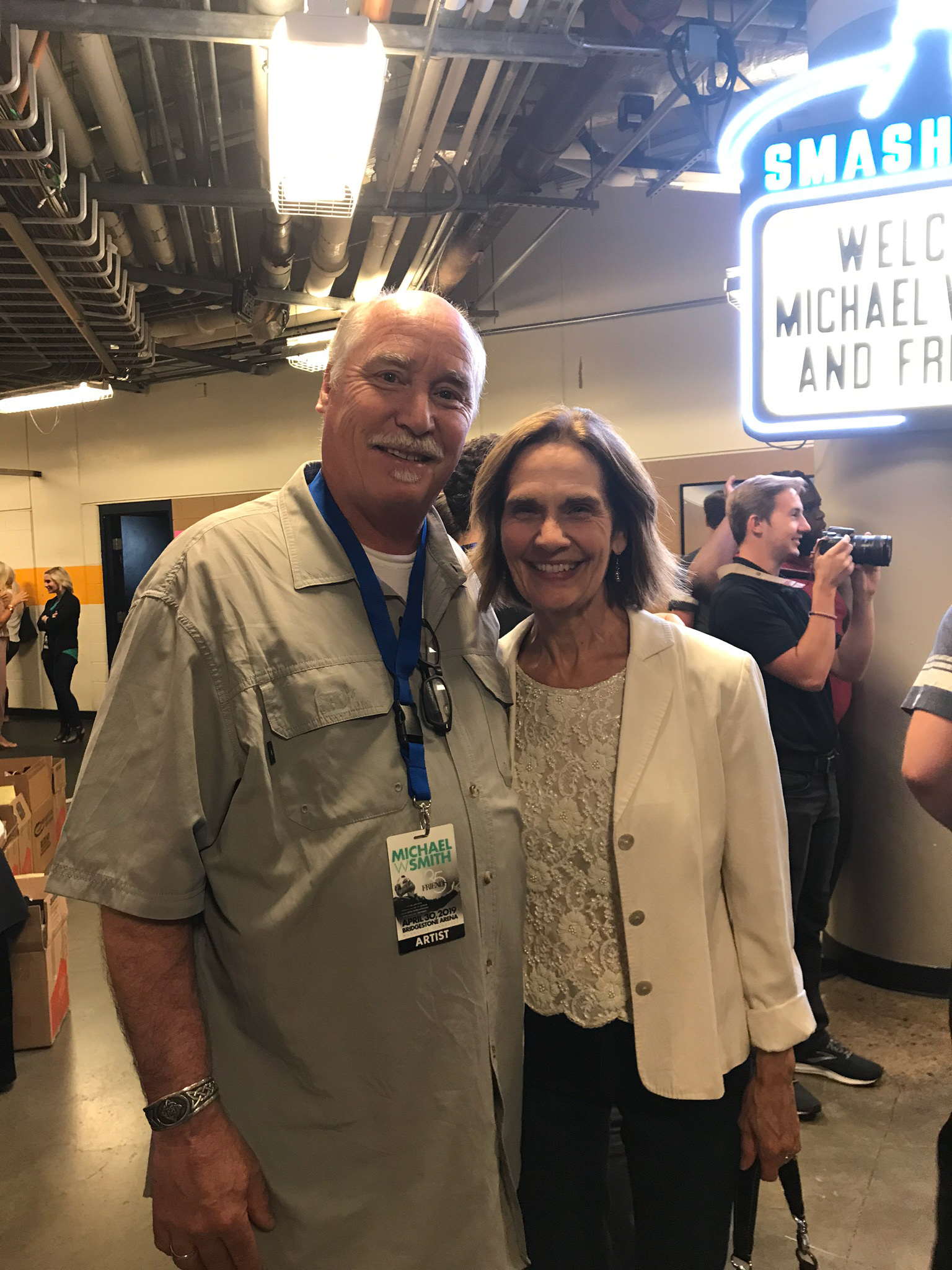Jan with Matthew Ward of 2nd Chapter of Acts