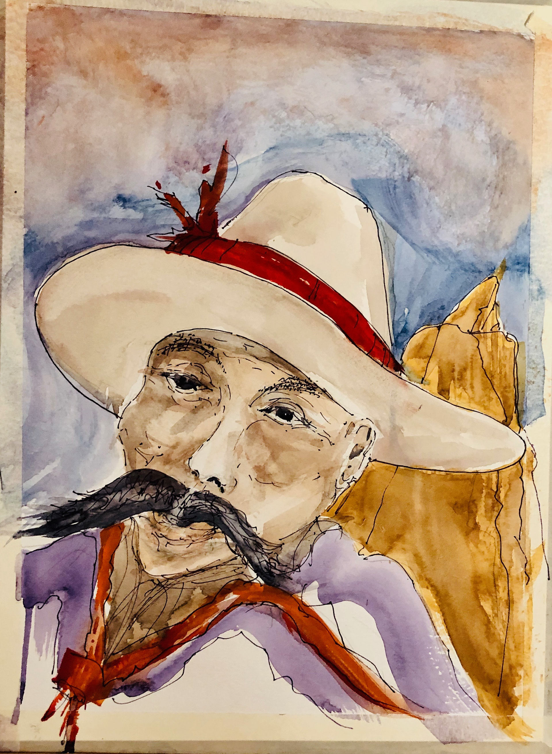 Diego watercolor by George Loving