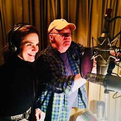 Keith Compton in the studio with Jan