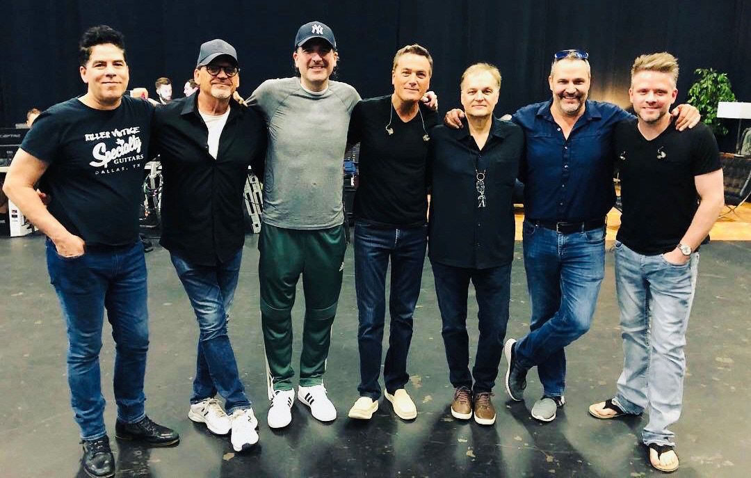 Chris Rodriguez, Chris, David Huff, MWS, Wayne Kirkpatrick, Mark Heimermann & Jim- Michael W. Smith's band 1985-87