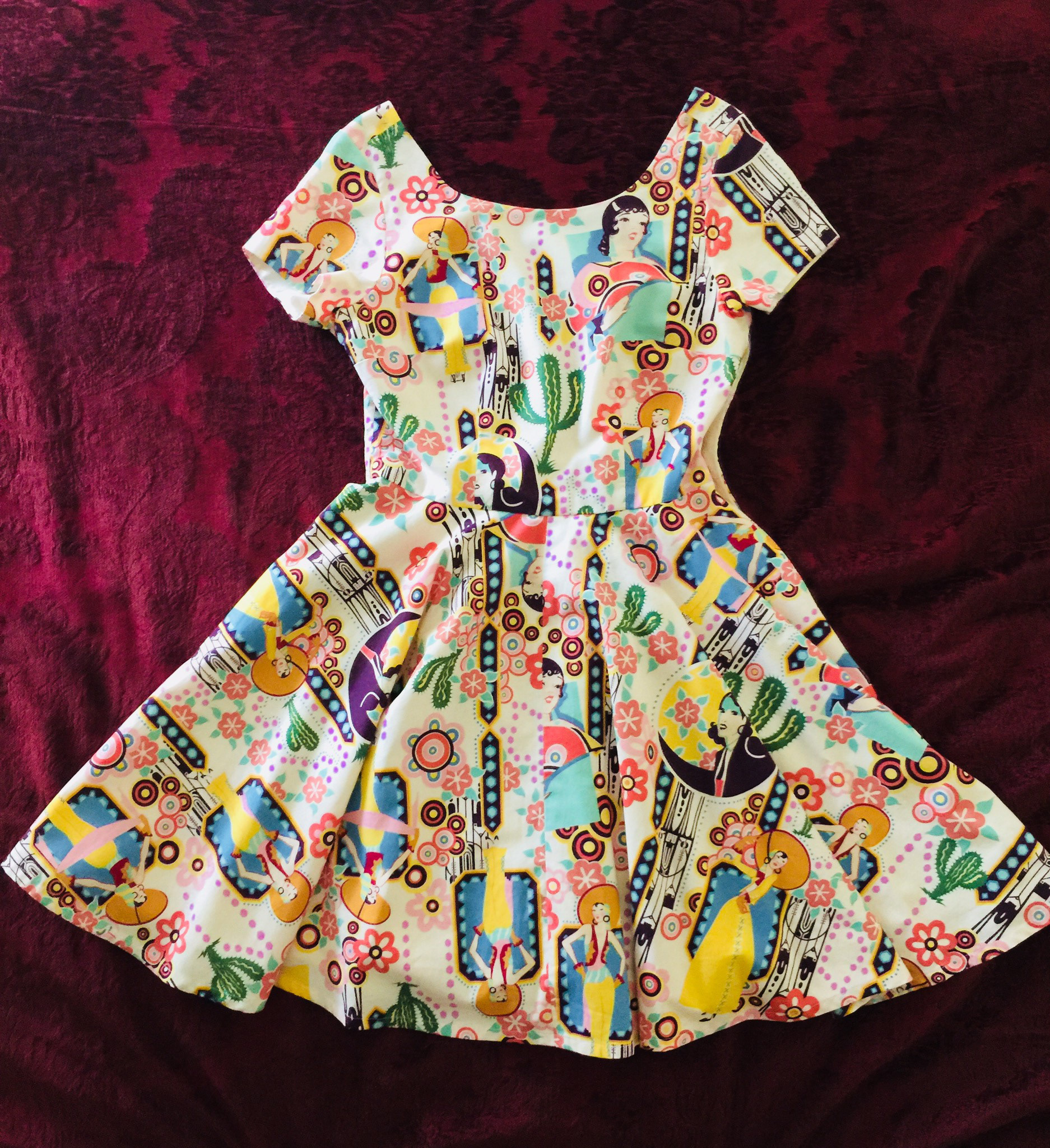 One of Juliet's dresses sewn by Juliet