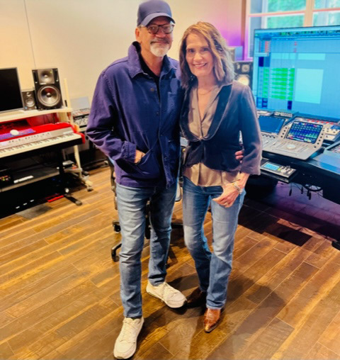 Chris and Jan in the studio