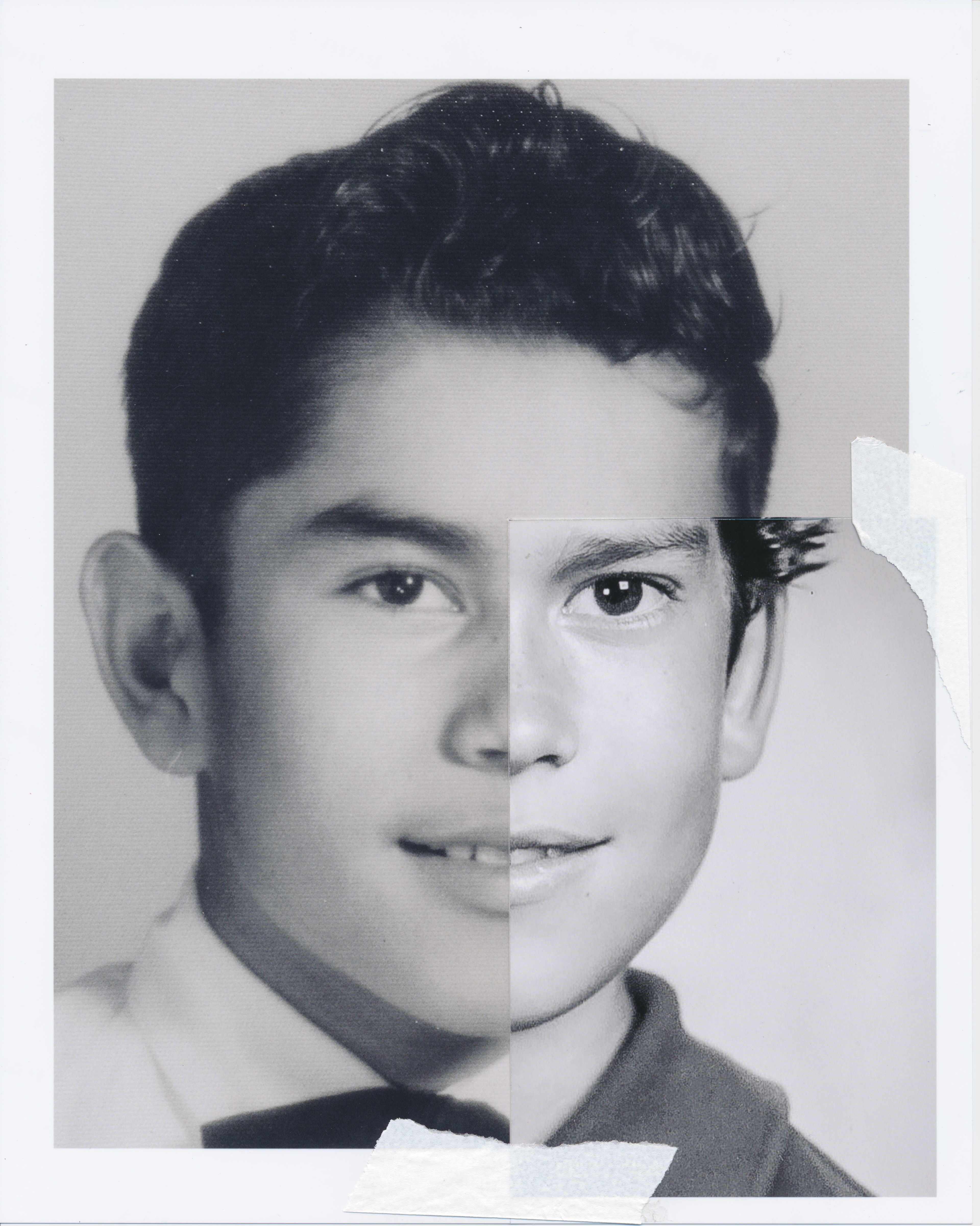 Collage of my biological father, Fernando, and I at roughly the same age... 12