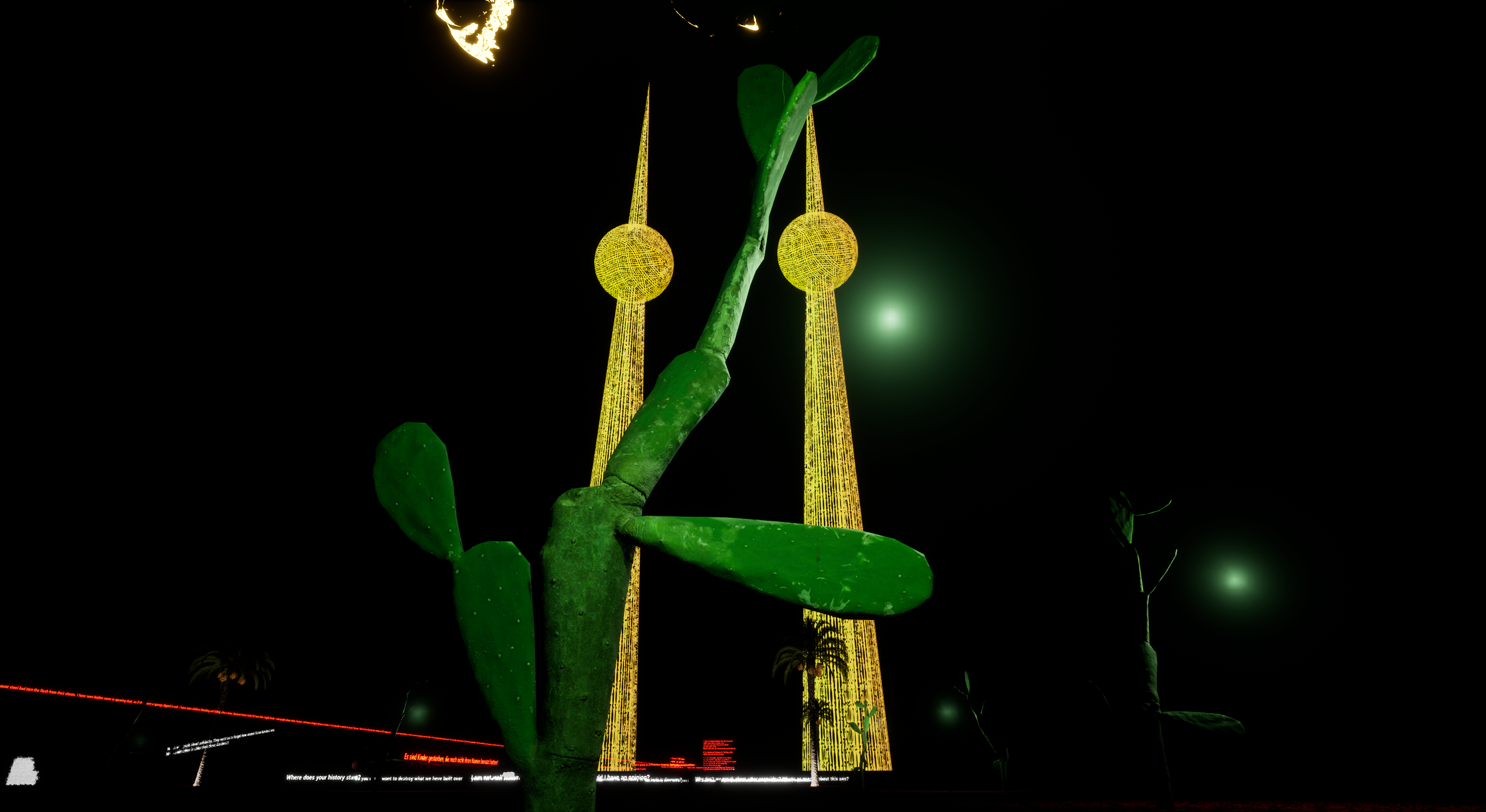 Interactive Artwork - Unreal Engine (Made for Mohamad Halbouni 2024)