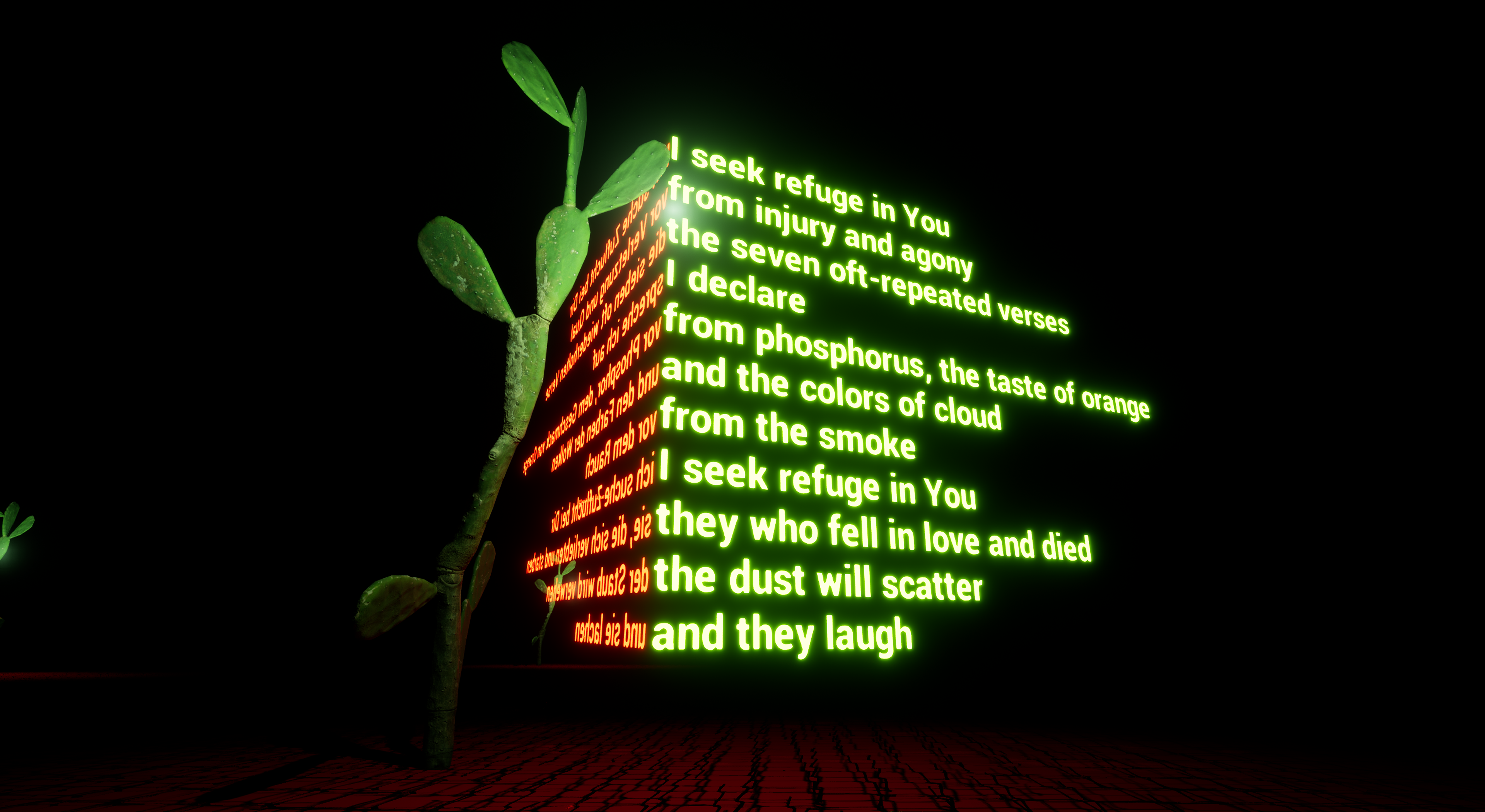 Interactive Artwork - Unreal Engine (Made for Mohamad Halbouni 2024)