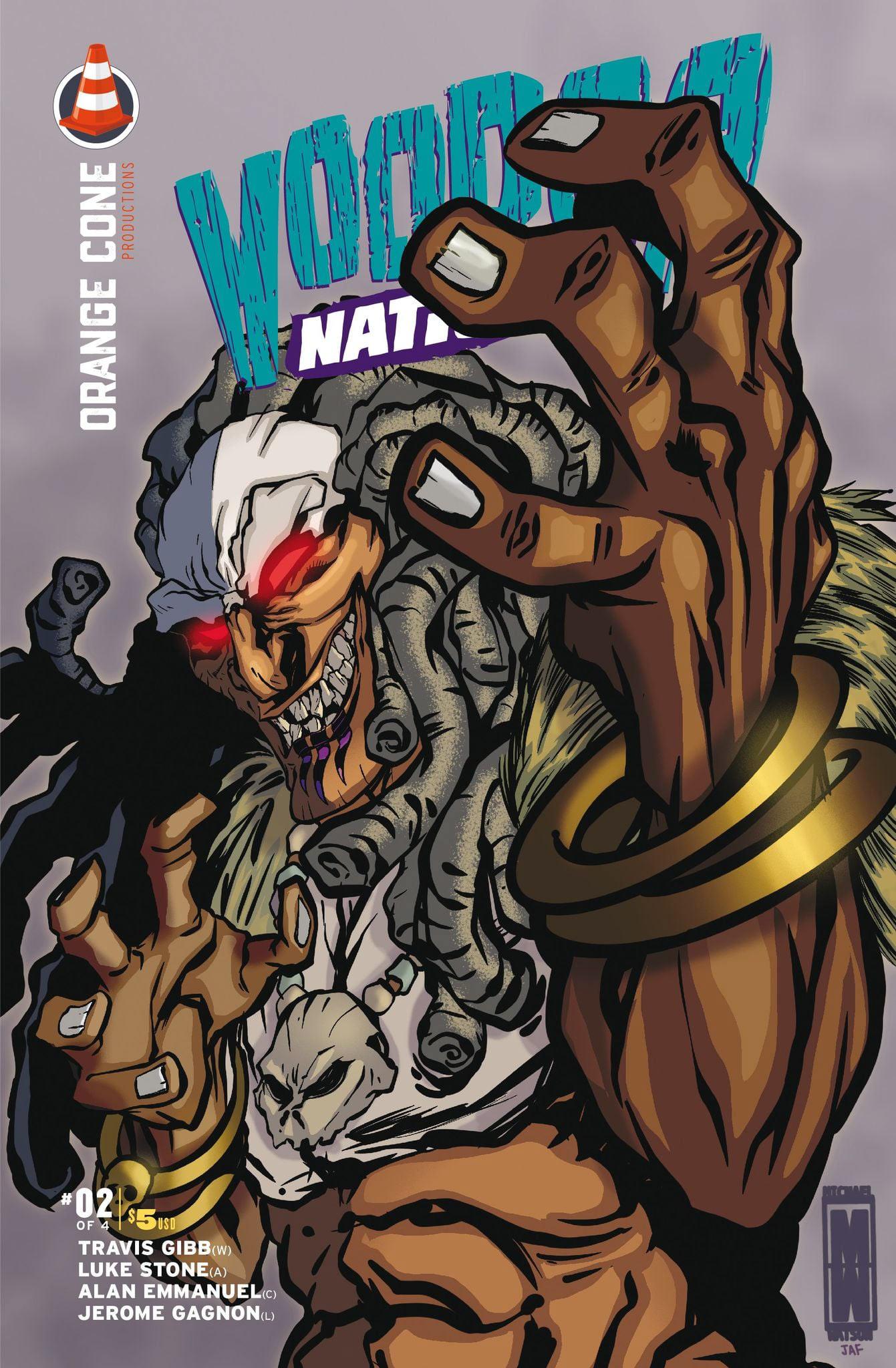 Original colors for line art by Michael Watson