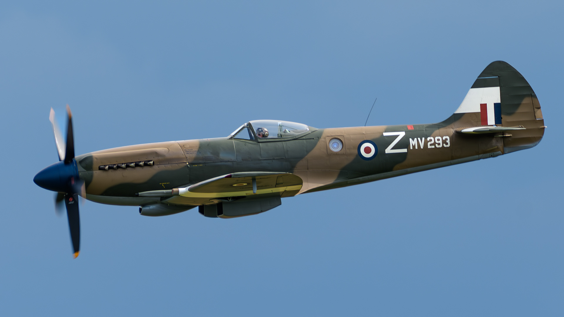 Spitfire displaying at IWM Duxford in May 2024. Registration / serial G-SPIT / MV293.