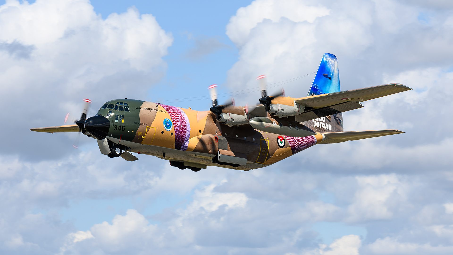 C130 Hercules - 346 - Royal Jordanian Air Force - RAF Fairford - July 2023