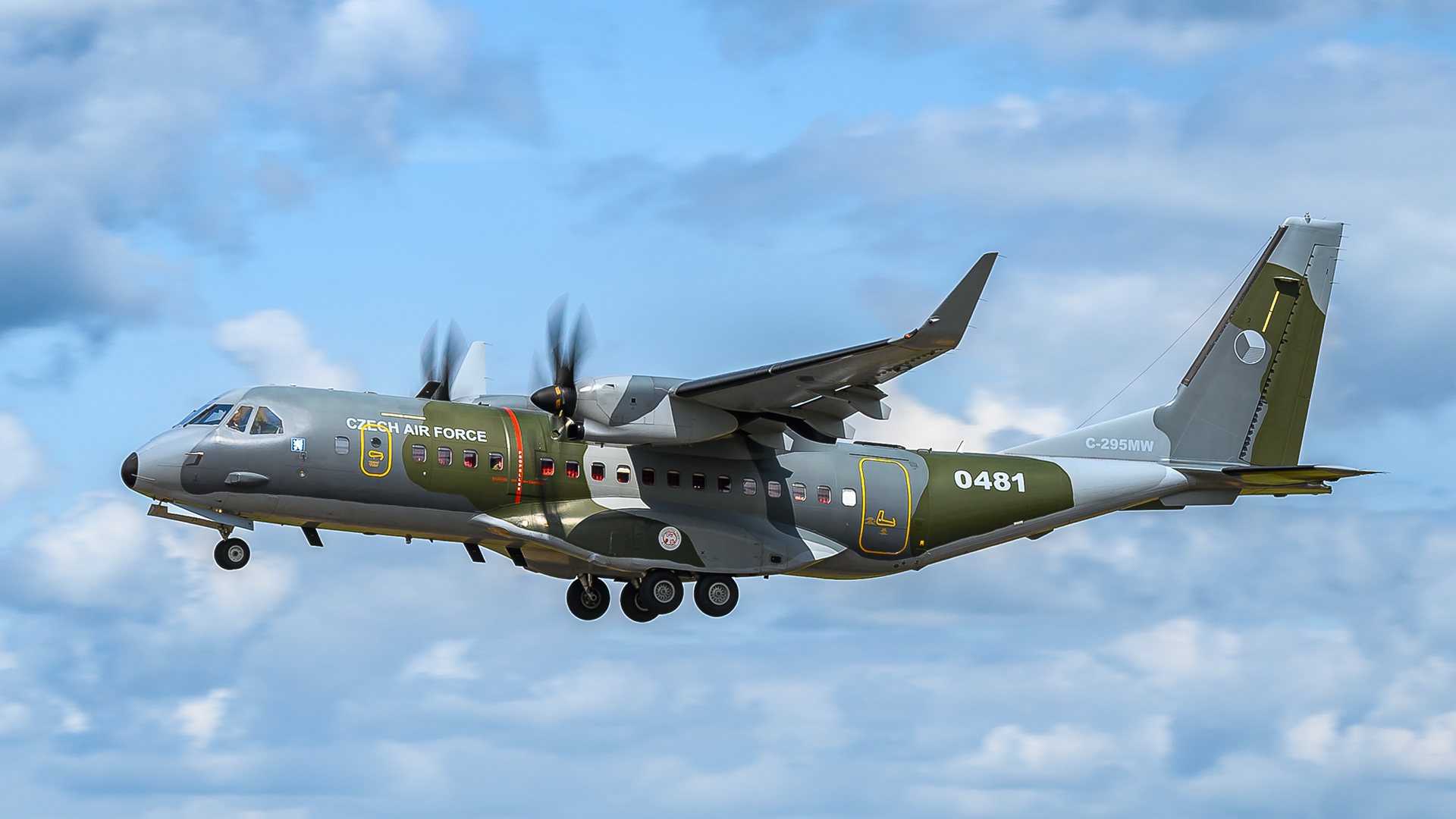 CASA C-295 from the Czech Air Force at RAF Fairford in July 2024. Registration / serial - C295MW / 0481