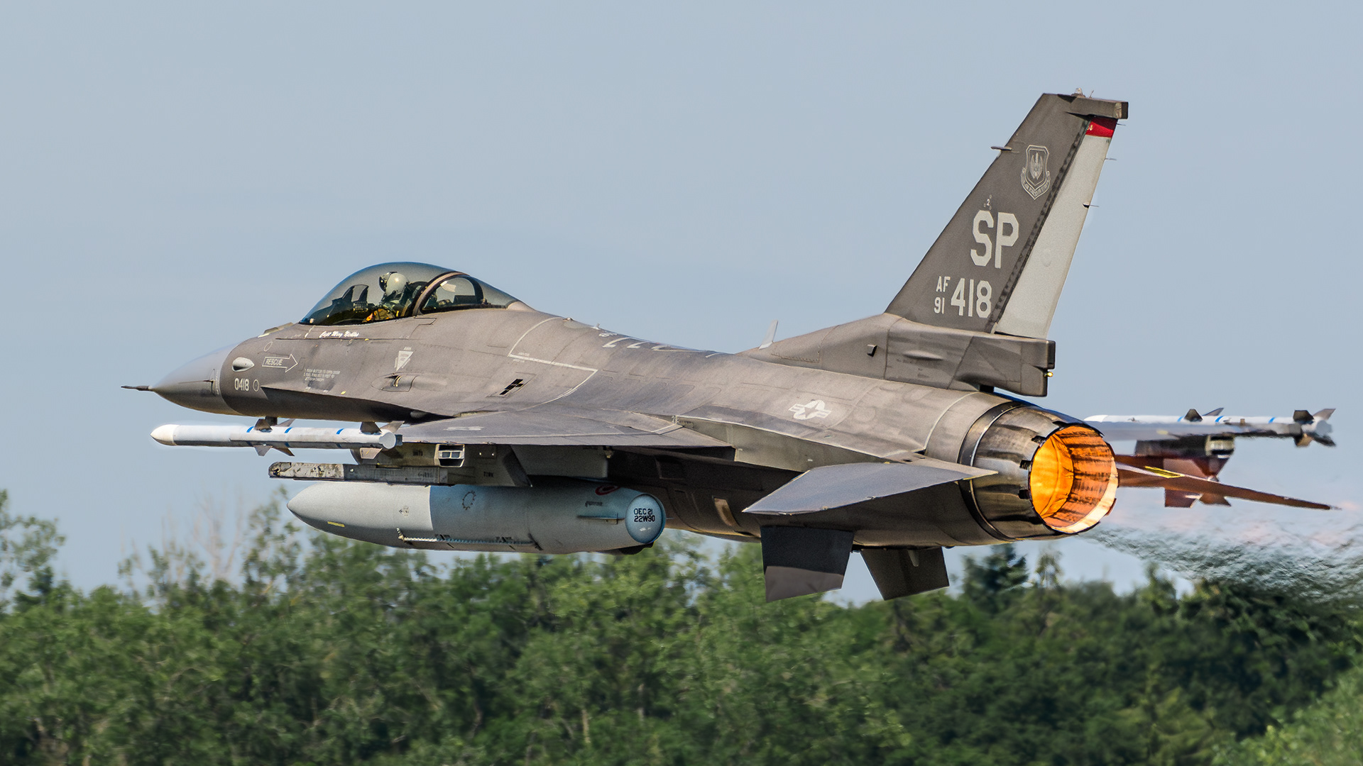 F-16C Fighting Falcon - 91-0418 / SP - United States Air Force - RAF Fairford - July 2024