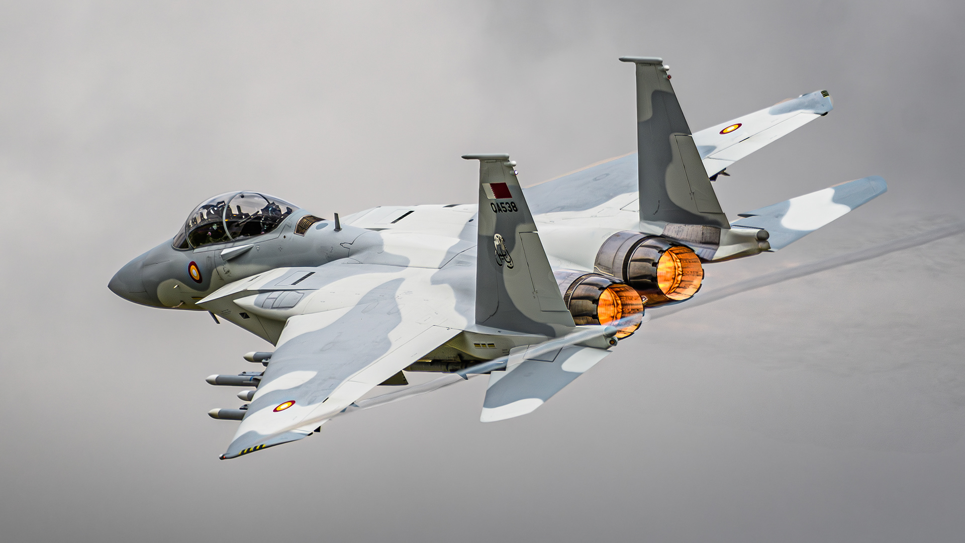 Boeing F-15QA Ababil - QA538 - Qatar Emiri Air Force - RAF Fairford - July 2024
