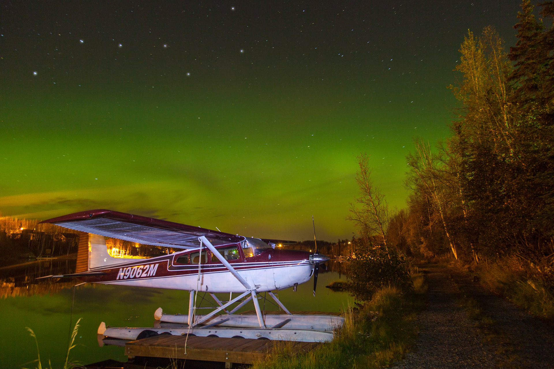Northern Lights, Big Dipper, Floats