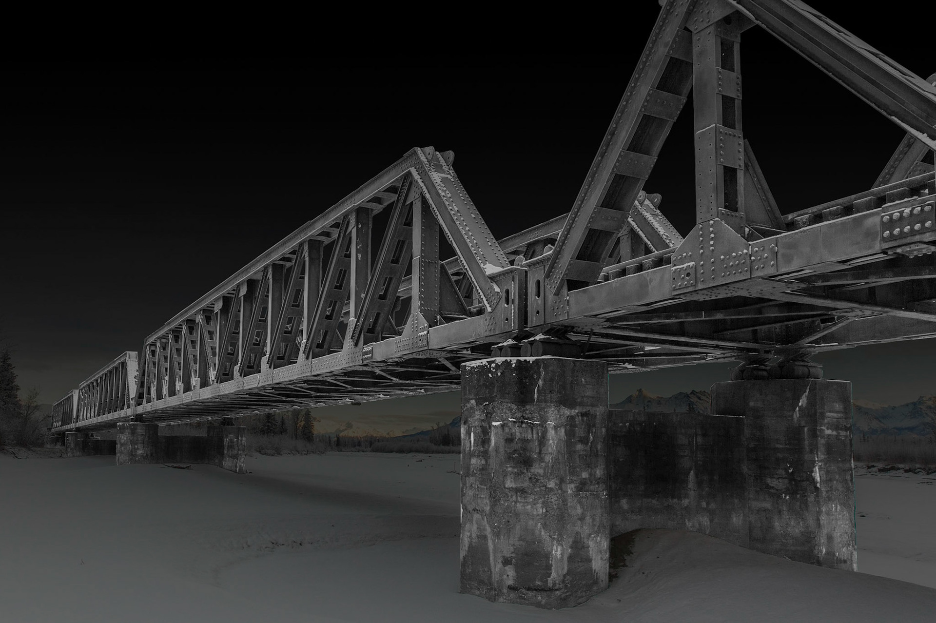 Old Alaska Railroad Bridge - Palmer Hayflats
