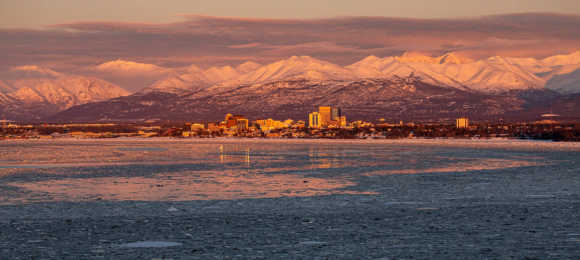 Anchorage sunset