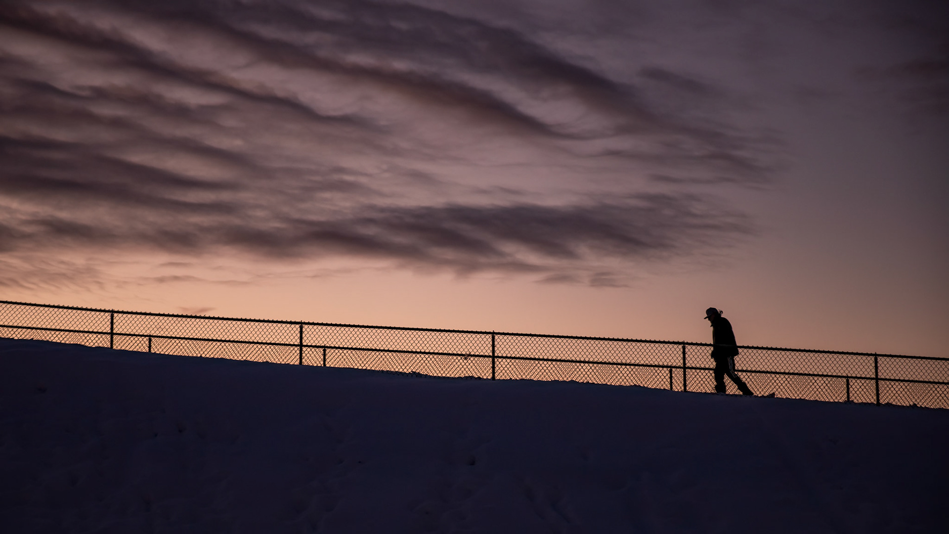 Walking home at the end of the day