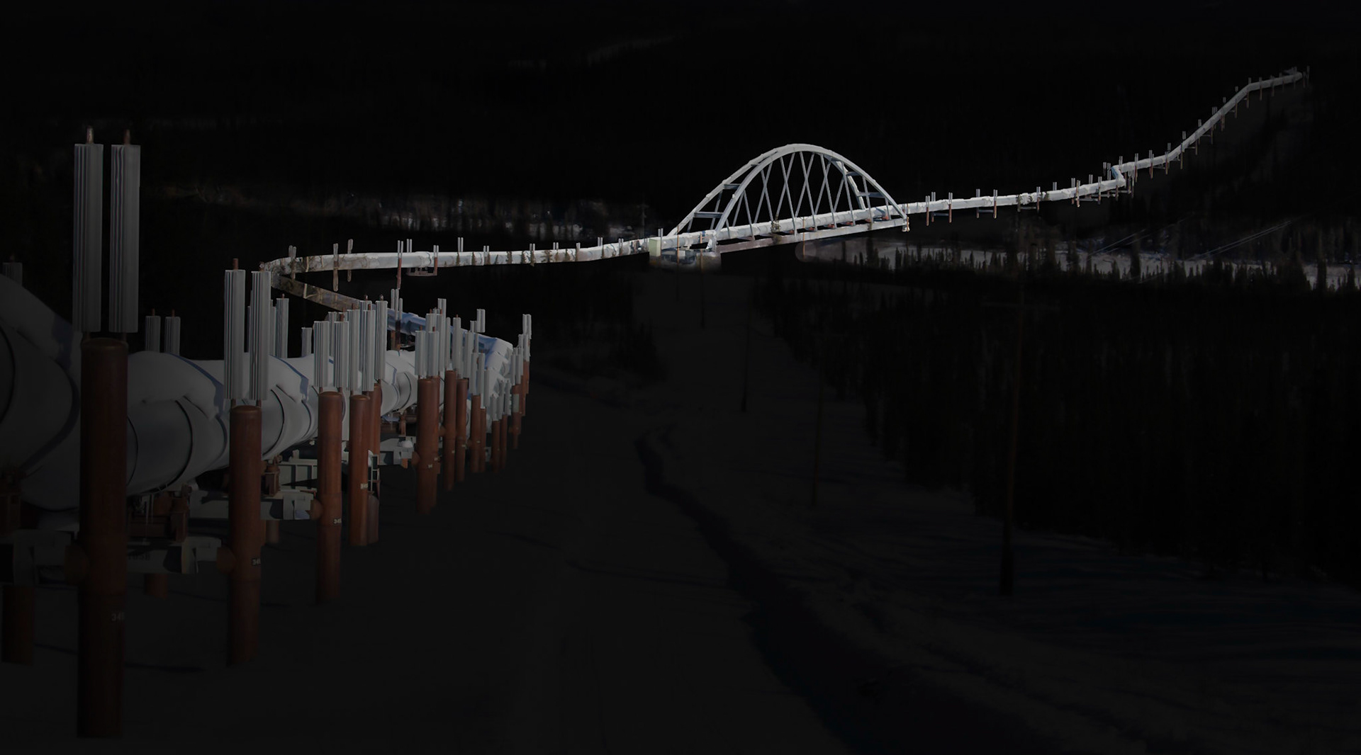 Gulkana River Pipeline Bridge