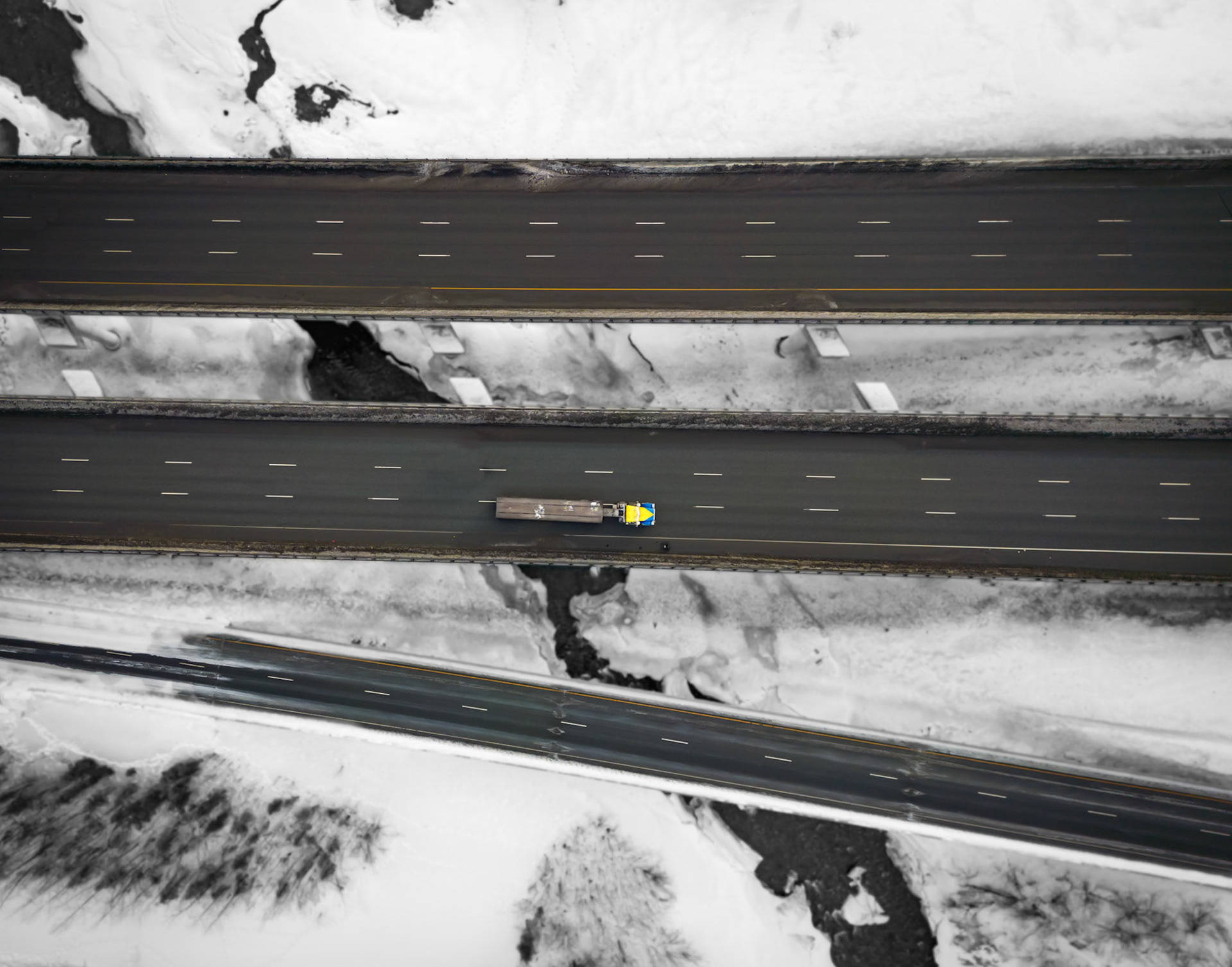Truck crossing Eagle River