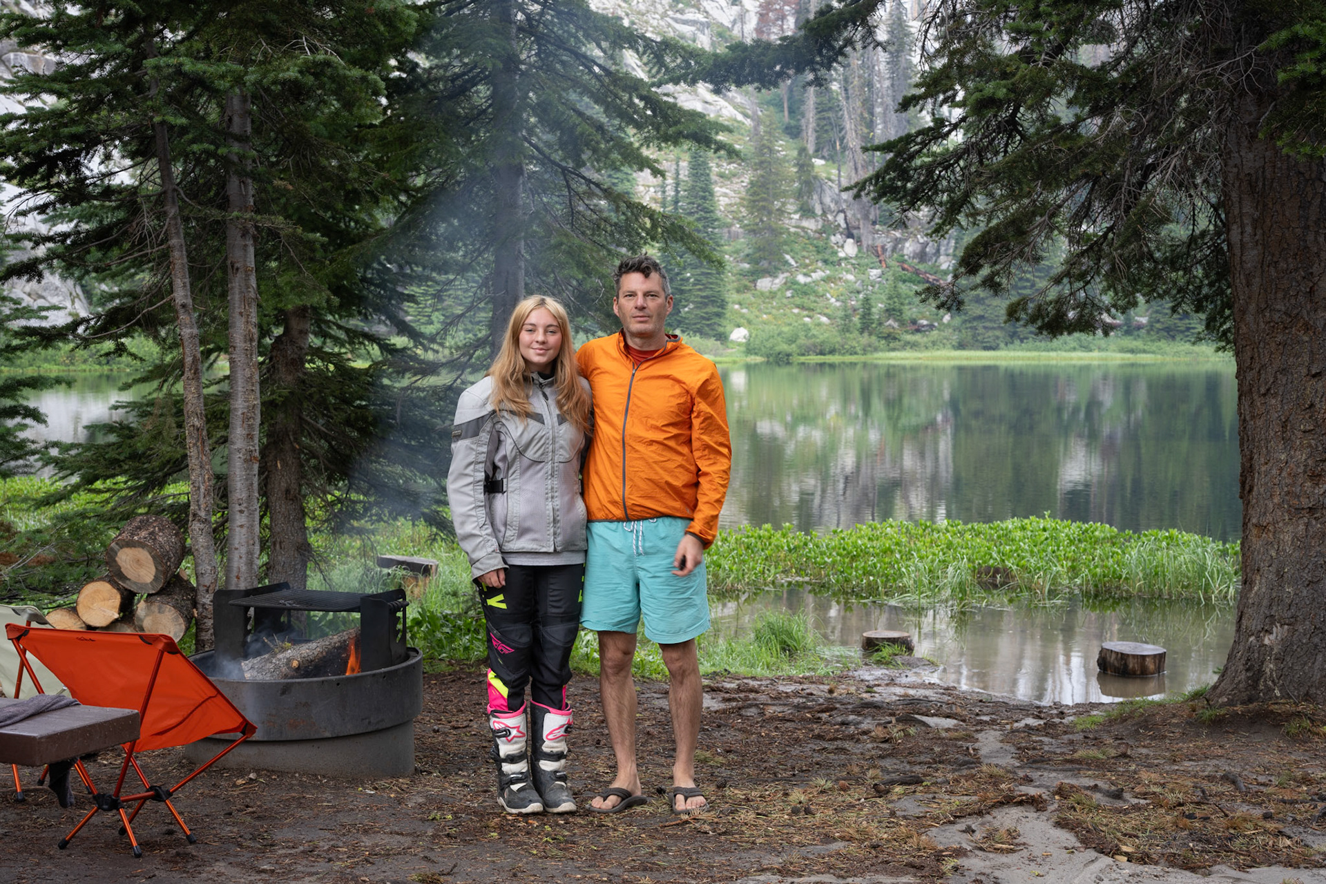 Brenna was quick to dress for departure by day three