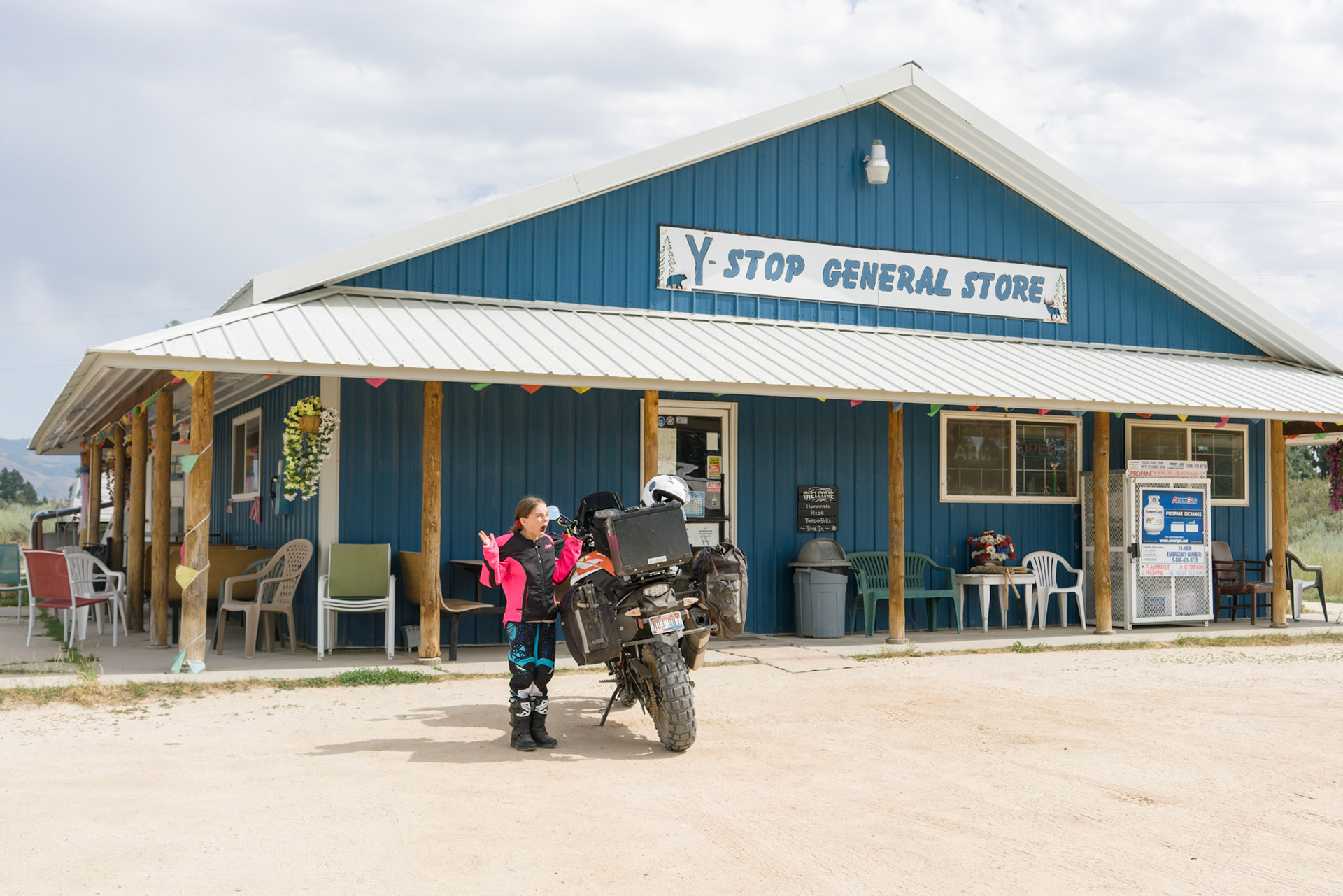 As we ride from there up Blacks Creek Road to Prairie, I offer Brenna a running account of past trips with her brother and mom, pointing out distant bits of trail or terrain. She is most interested in the time her mom got hurt, almost exactly ten years ago, so I recount that story in detail.¹Just past the farm on the bench above the South Fork bridge begins a long procession of ATVs and side-by-sides that doesn’t end until we’re in Prairie. It’s quite a parade of dust.I heard her counting so I ask, “how many were there?”“Twenty-four.”___¹ Trail Image, “Bad Day at Danskin”: https://www.trailimage.com/bad-day-at-danskin