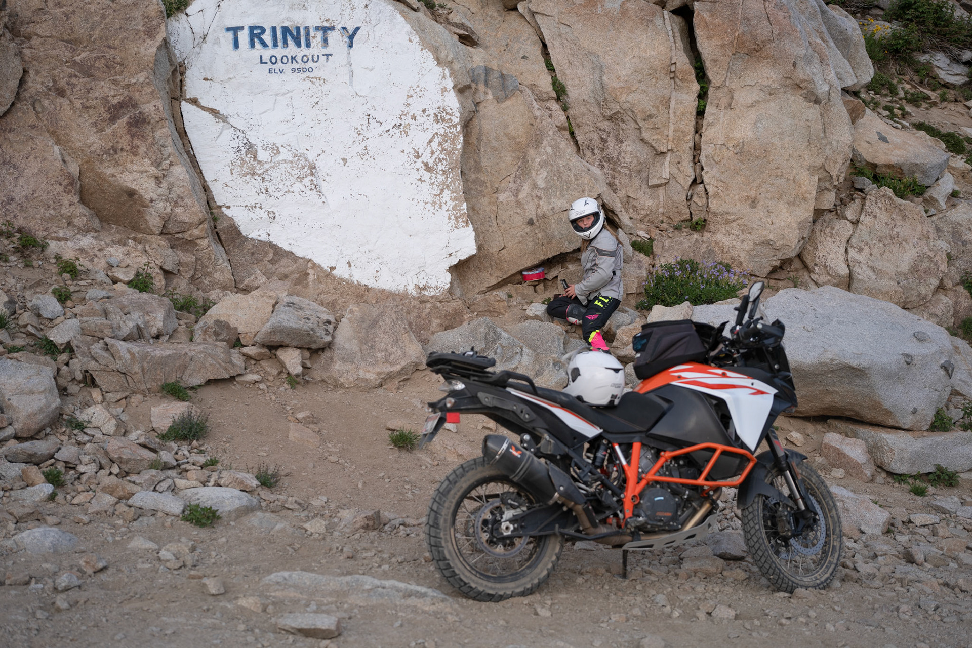 She wanted to add our names to the visitor notebook she found in a tin