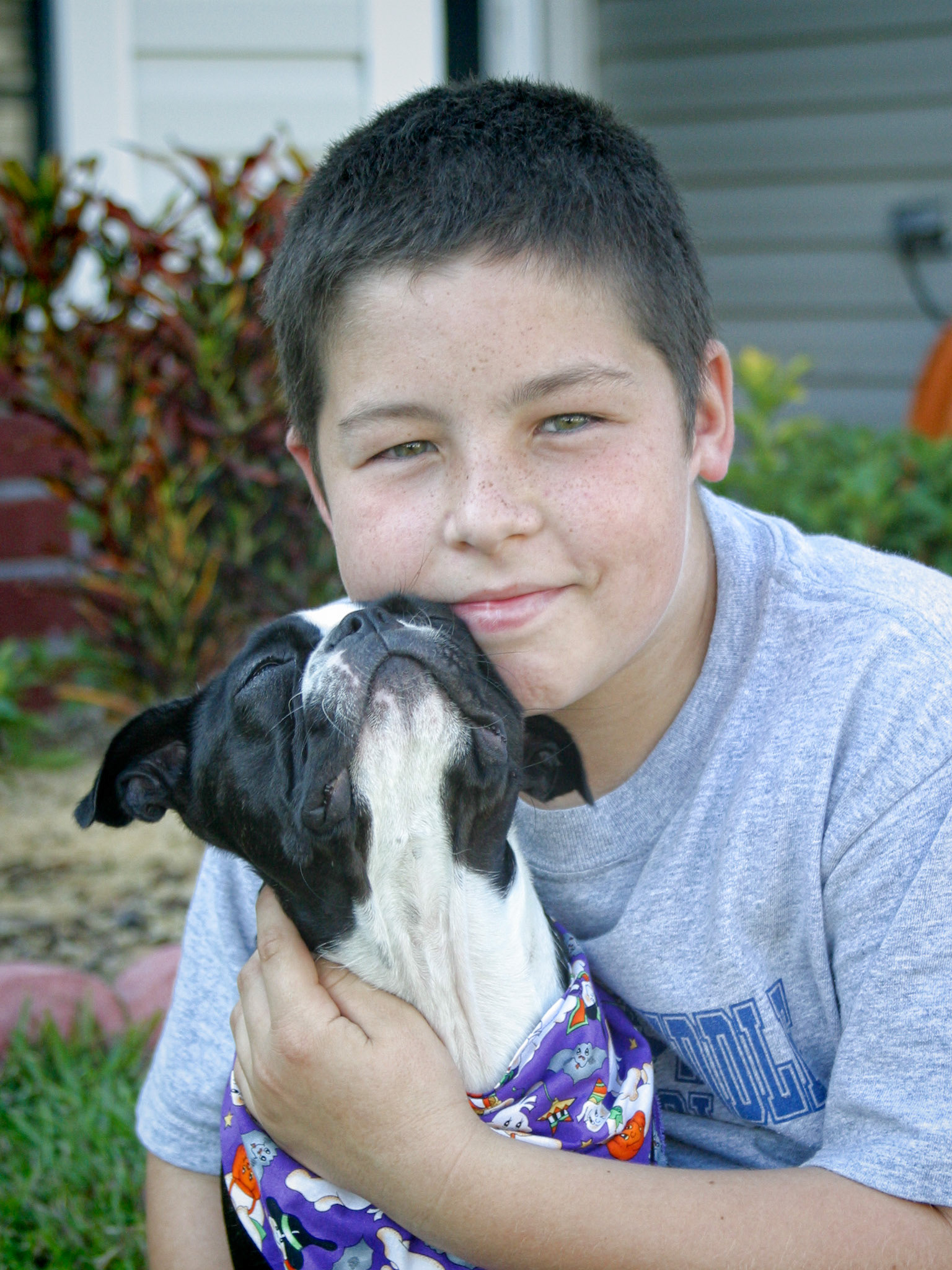 Adrienne with his friend Kristinn