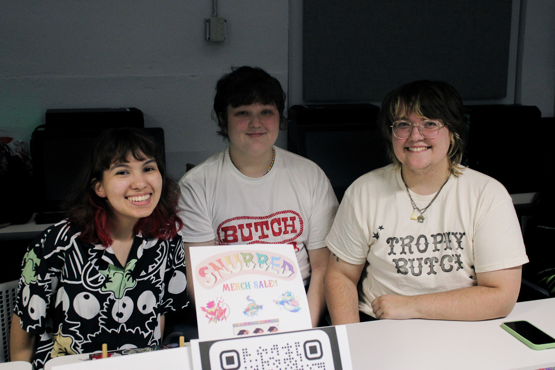 From left to right: former 2DX officer Nick, and Alumni Jesse & Kian