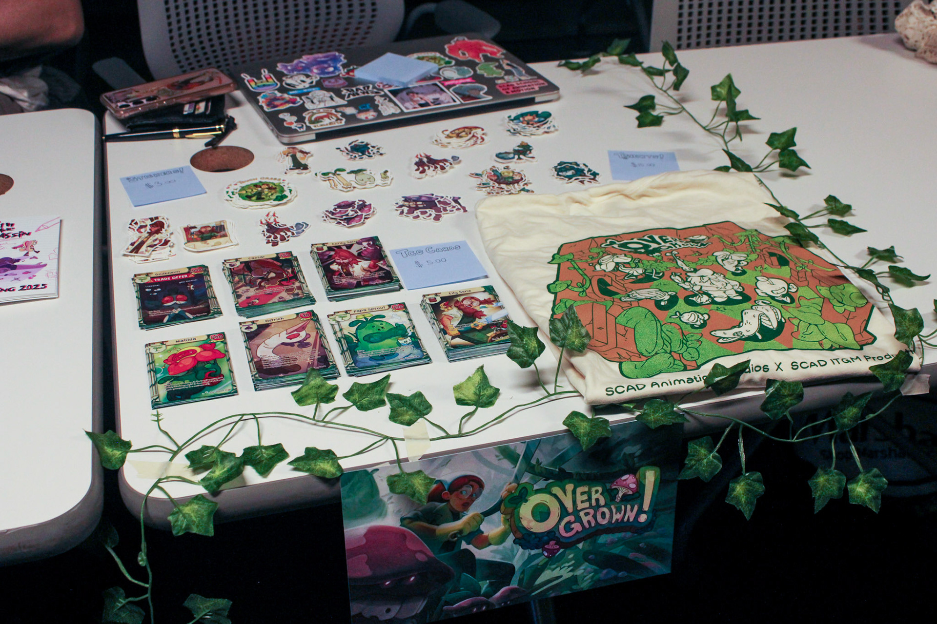 SCAD Animation Studios Overgrown! videogame merch