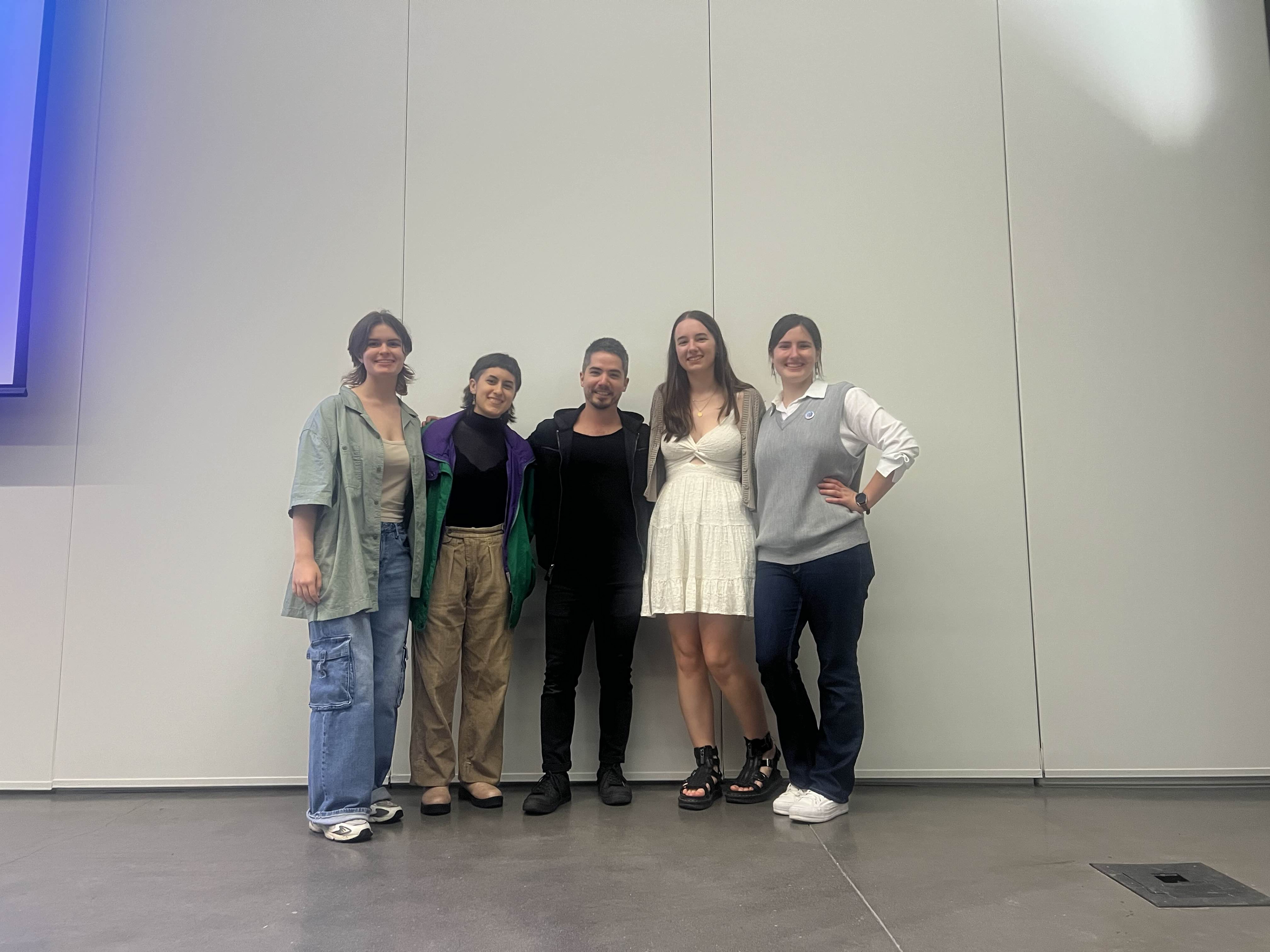 Left to right: Maddie Burkart, Michelle Camargo, Spencer Wan, Lucia Naples & Kaylee Dickey