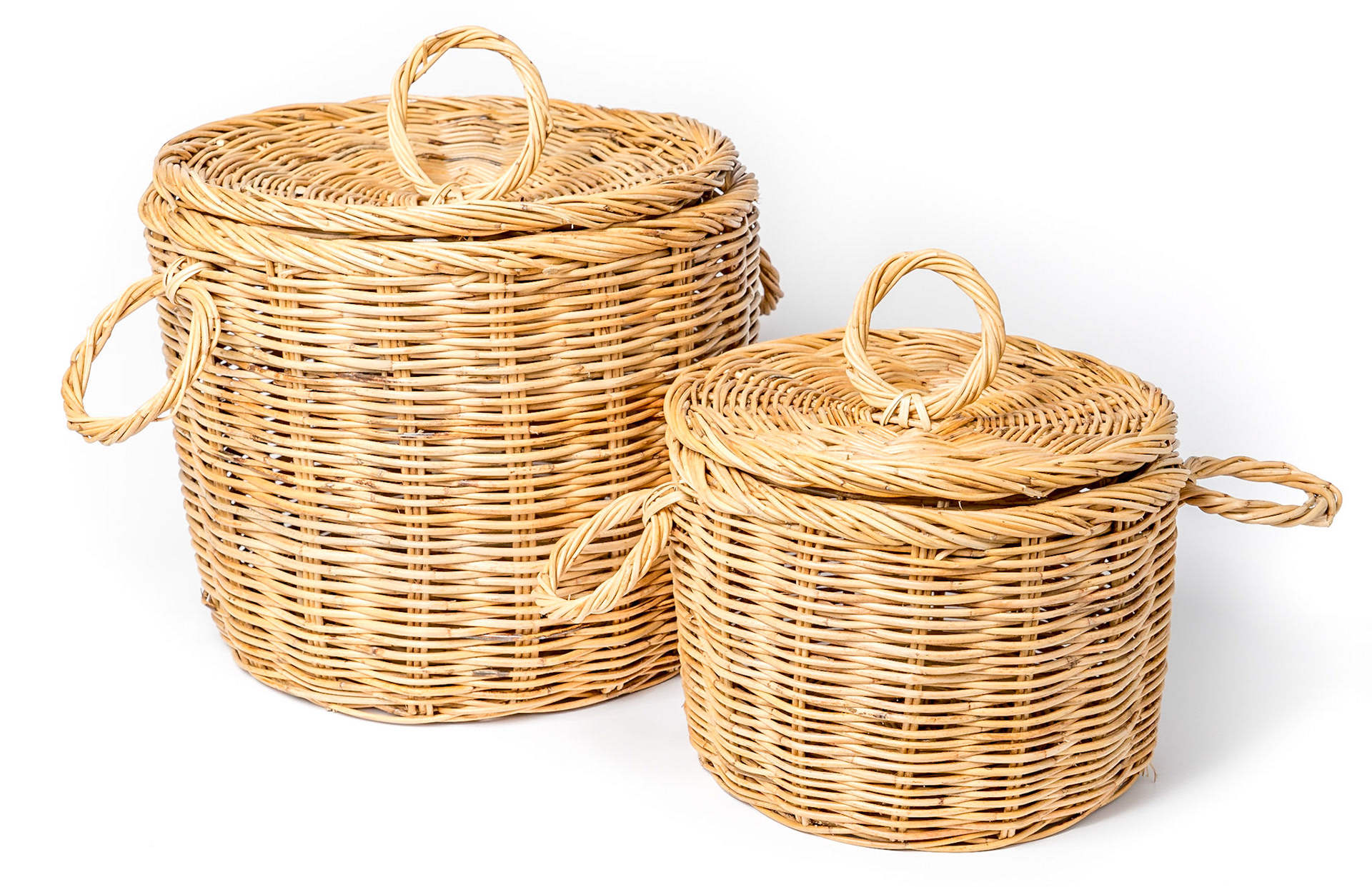 Wicker Cylinder Set 2 pc