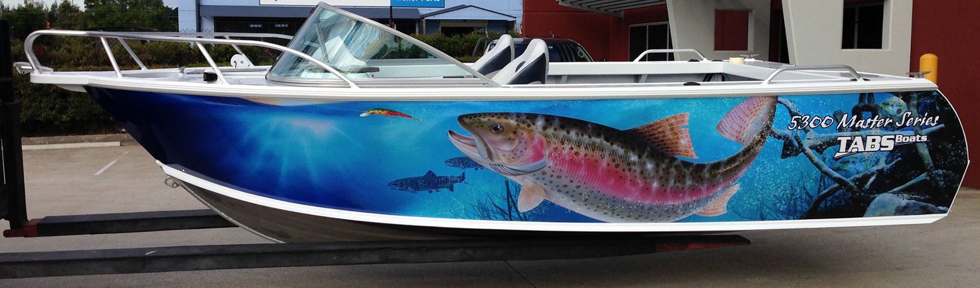 Rainbow Trout wrap for TABS Boats